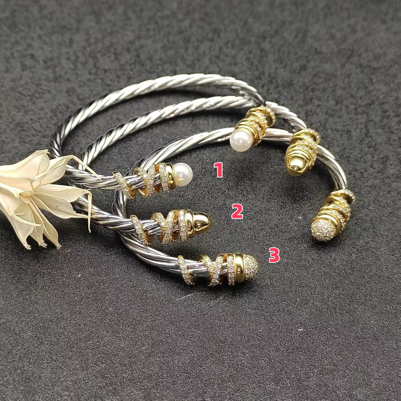 dau1d Yvrm*n 4mm wrap bracelet(wrist circumference 15-20cm)