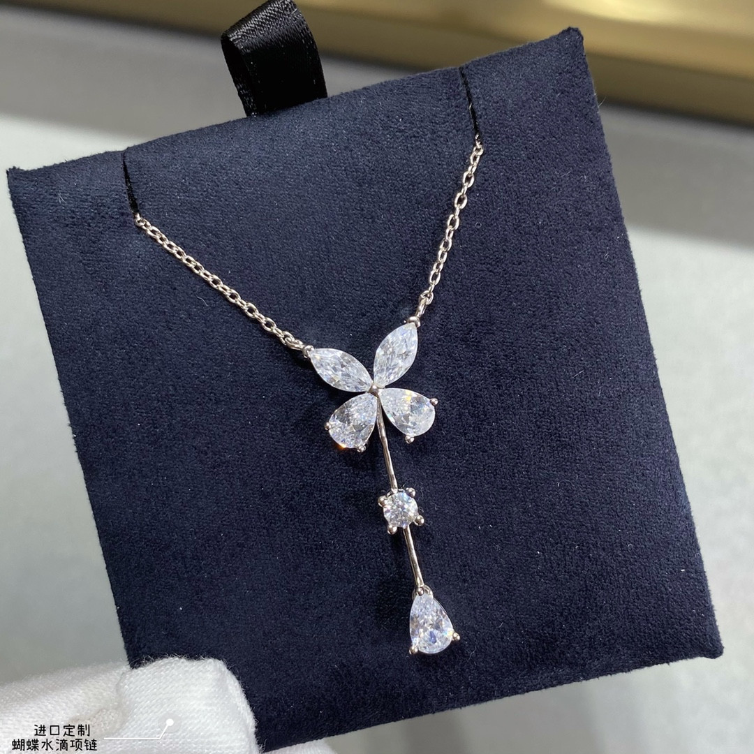 Graff Butterfly Water Drops Necklace