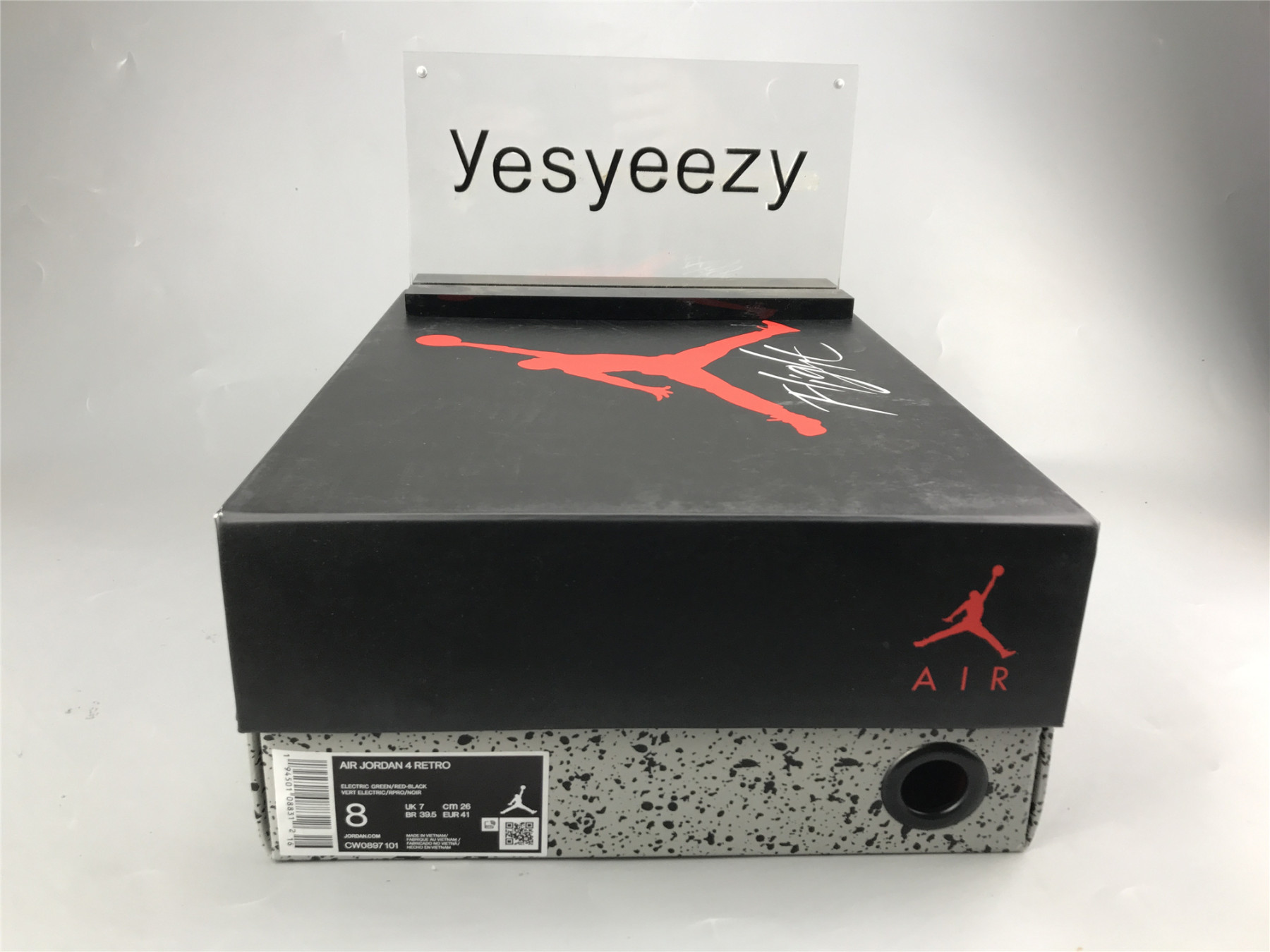 UA AIR JORDAN 4 RETRO LASER GREEN