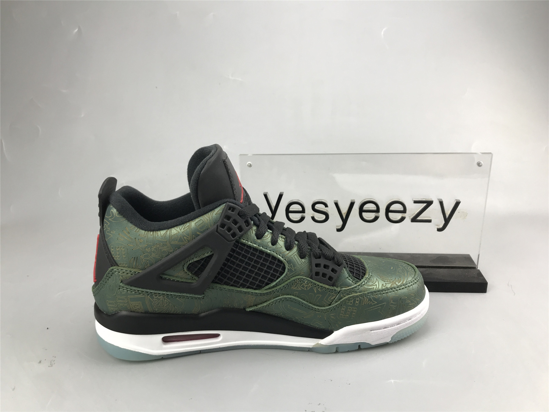 UA AIR JORDAN 4 RETRO LASER GREEN