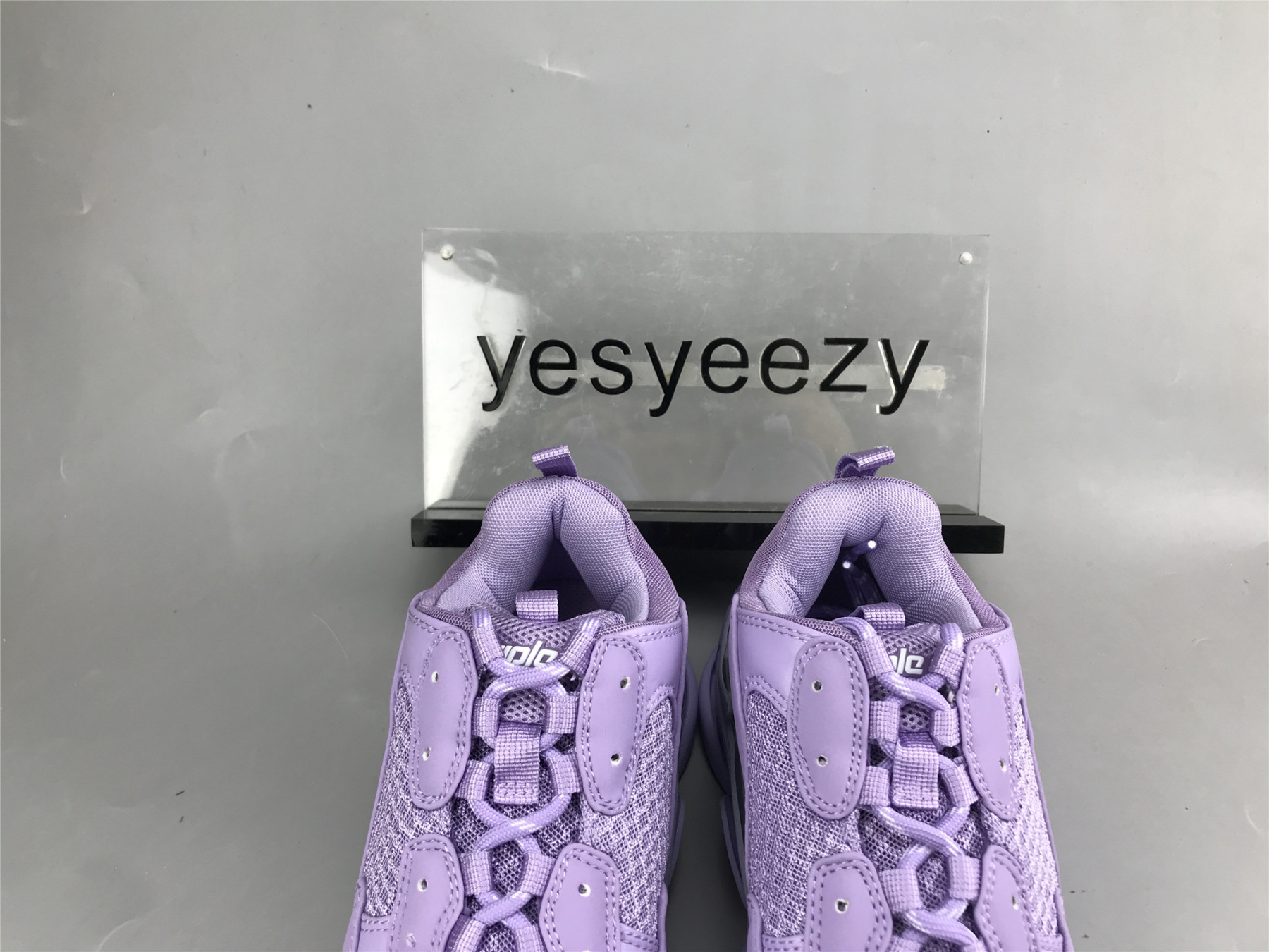 UA TRIPLE S CLEAR SOLE PURPLE