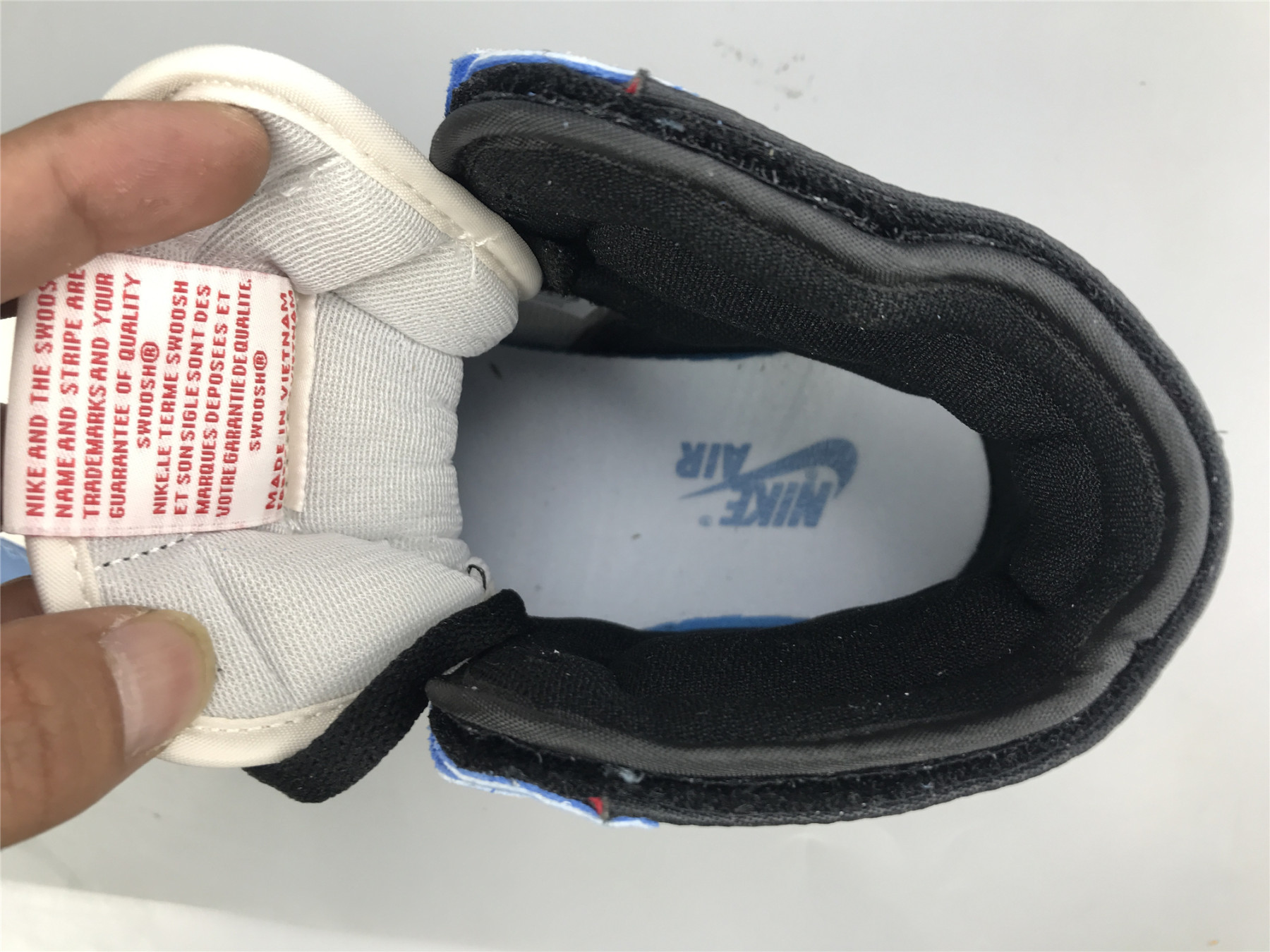 UA FRAGMENT X TS X AIR JORDAN 1 HIGH OG SP UNIVERSITY BLUEÂ