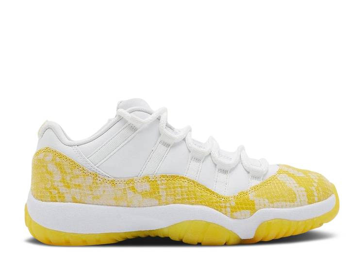 UA WMNS AIR JORDAN 11 RETRO LOW 'YELLOW SNAKESKIN'