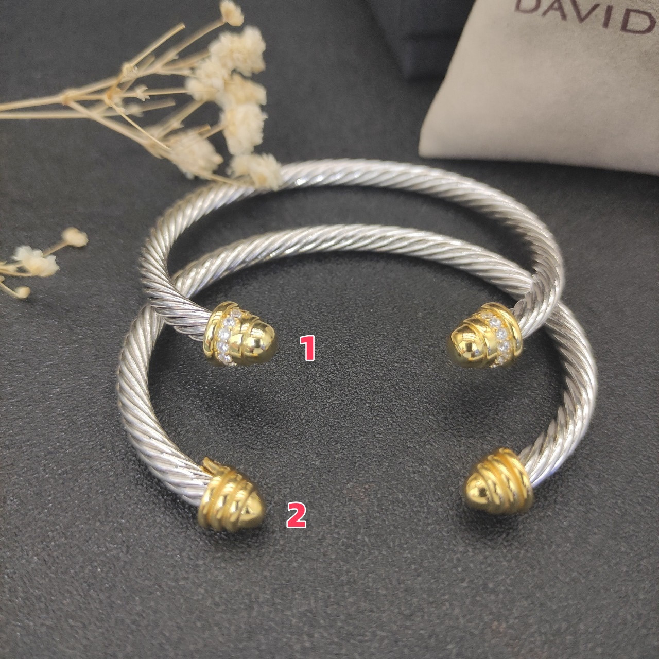 dau1d Yvrm*n 5mm wrap bracelet(wrist circumference 15-20cm)