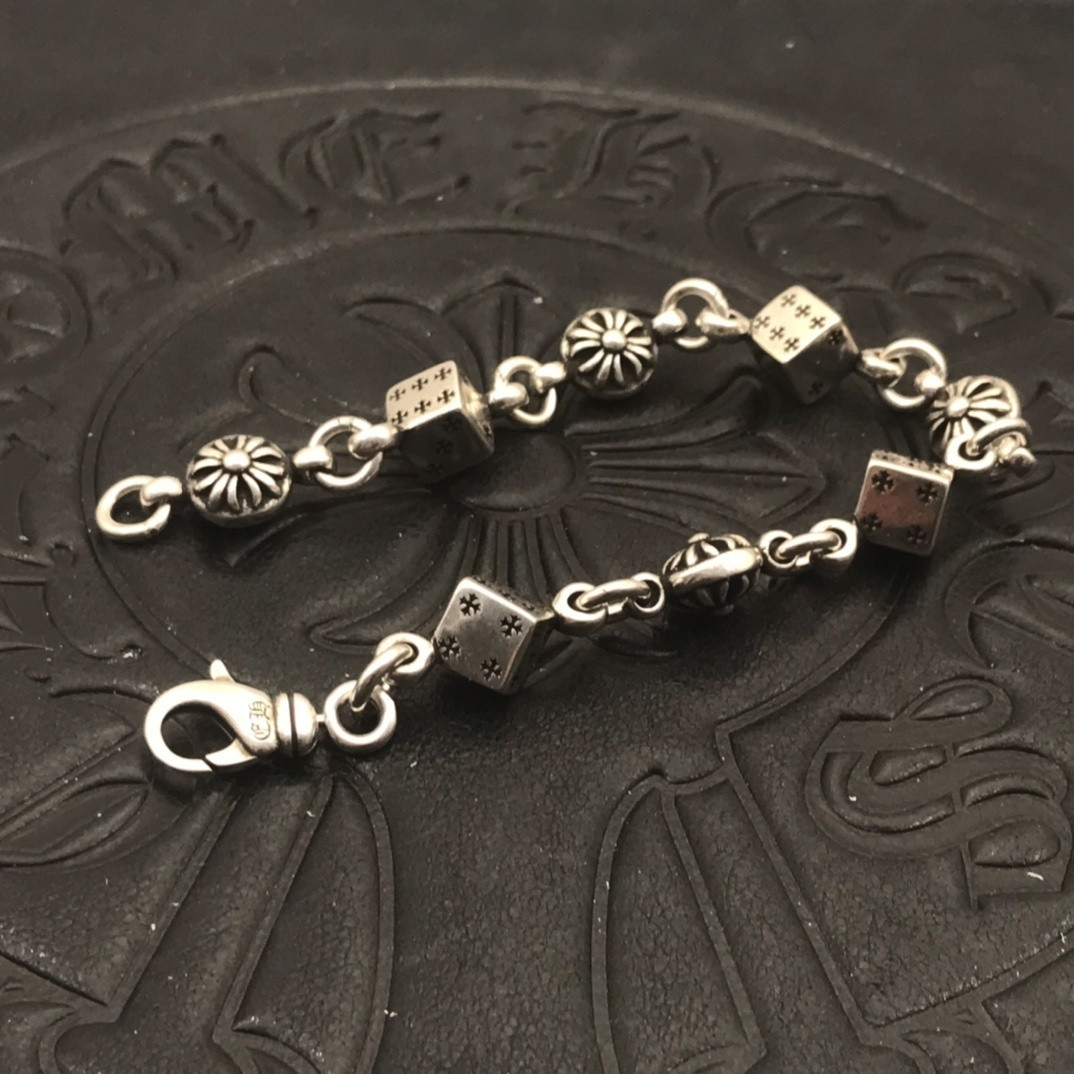 Ch*0me He**ts Dice Bracelet (Chain length 18cm)