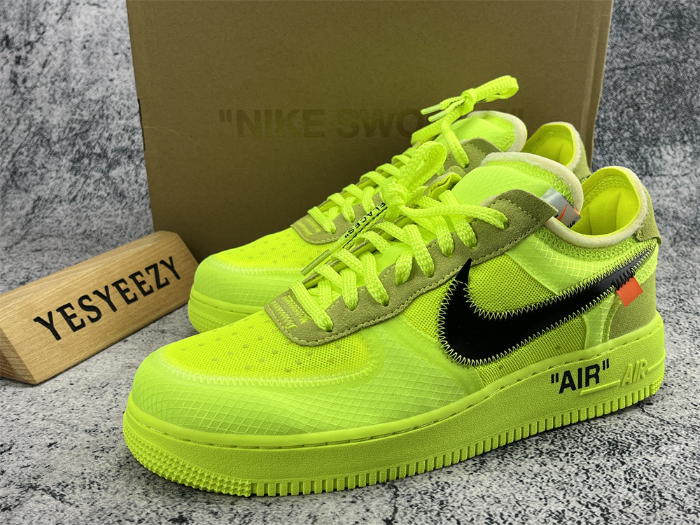 UA THE 10: NIKE AIR FORCE 1 LOW "OFF-WHITE" VOLT