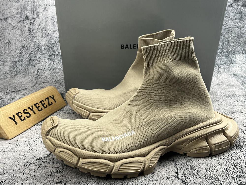 UA 3XL Beige Sock Sneaker