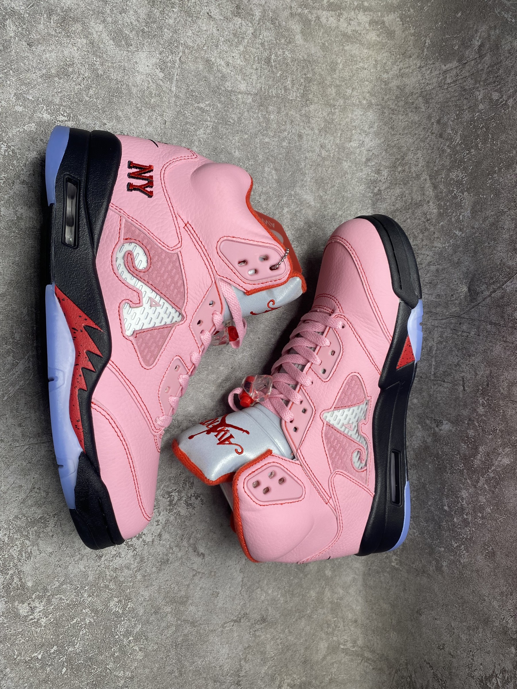 UA Jordan 5 Retro Awake NY Arctic Pink