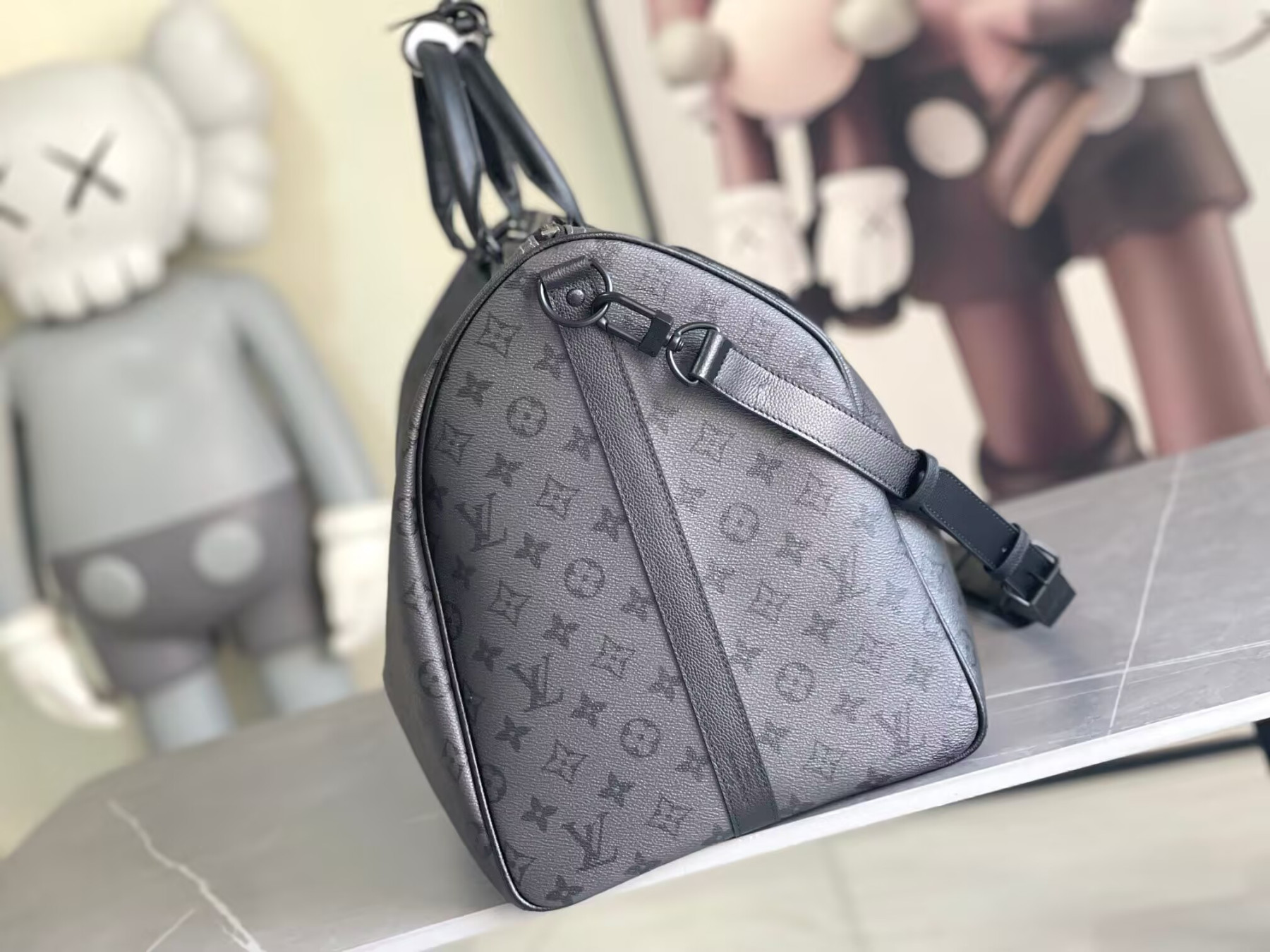 LV Keepall Bandoulière 55 M28405 55x27x20cm