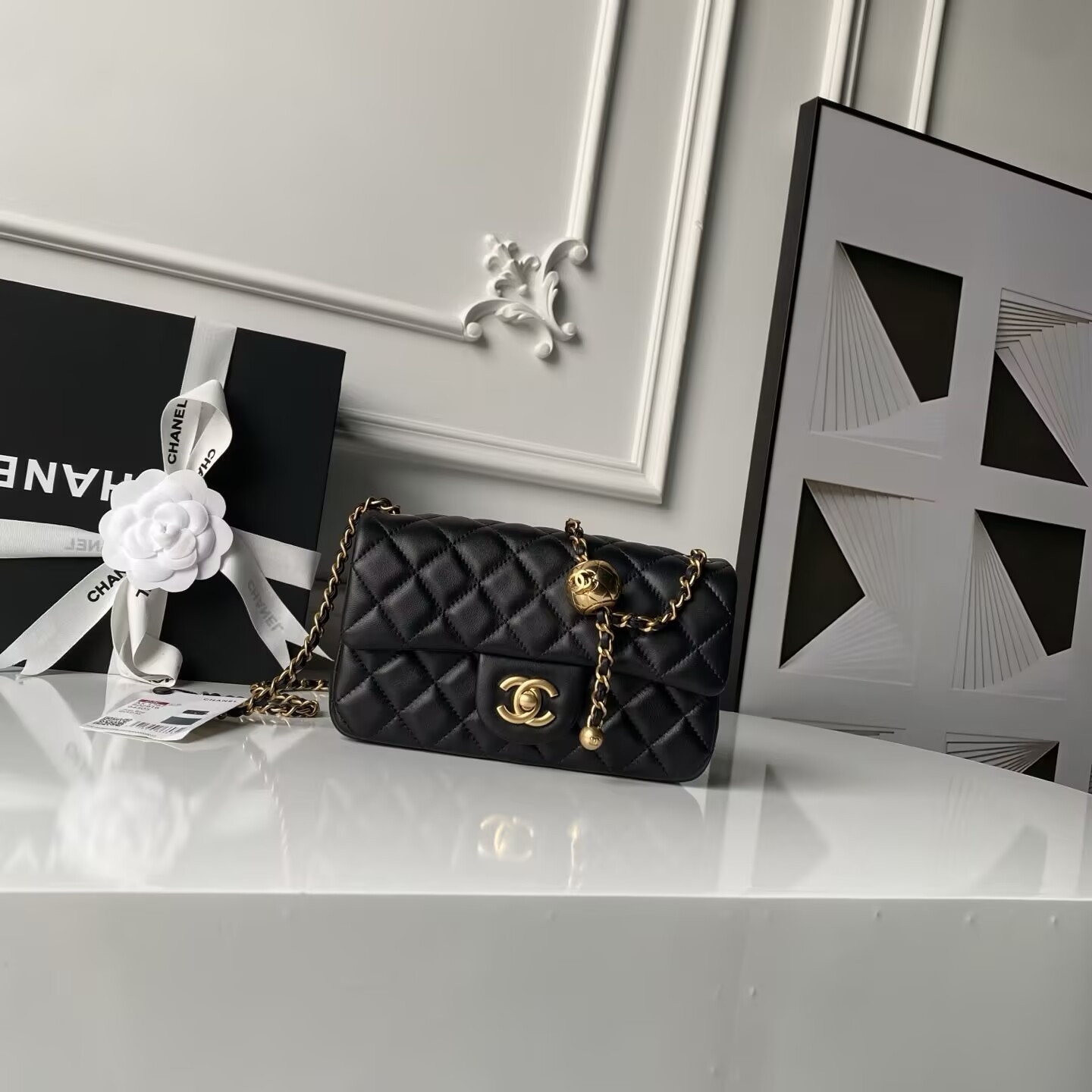 Ch**el MINI FLAP BAG 4.7 × 7.8 × 2.3 in
