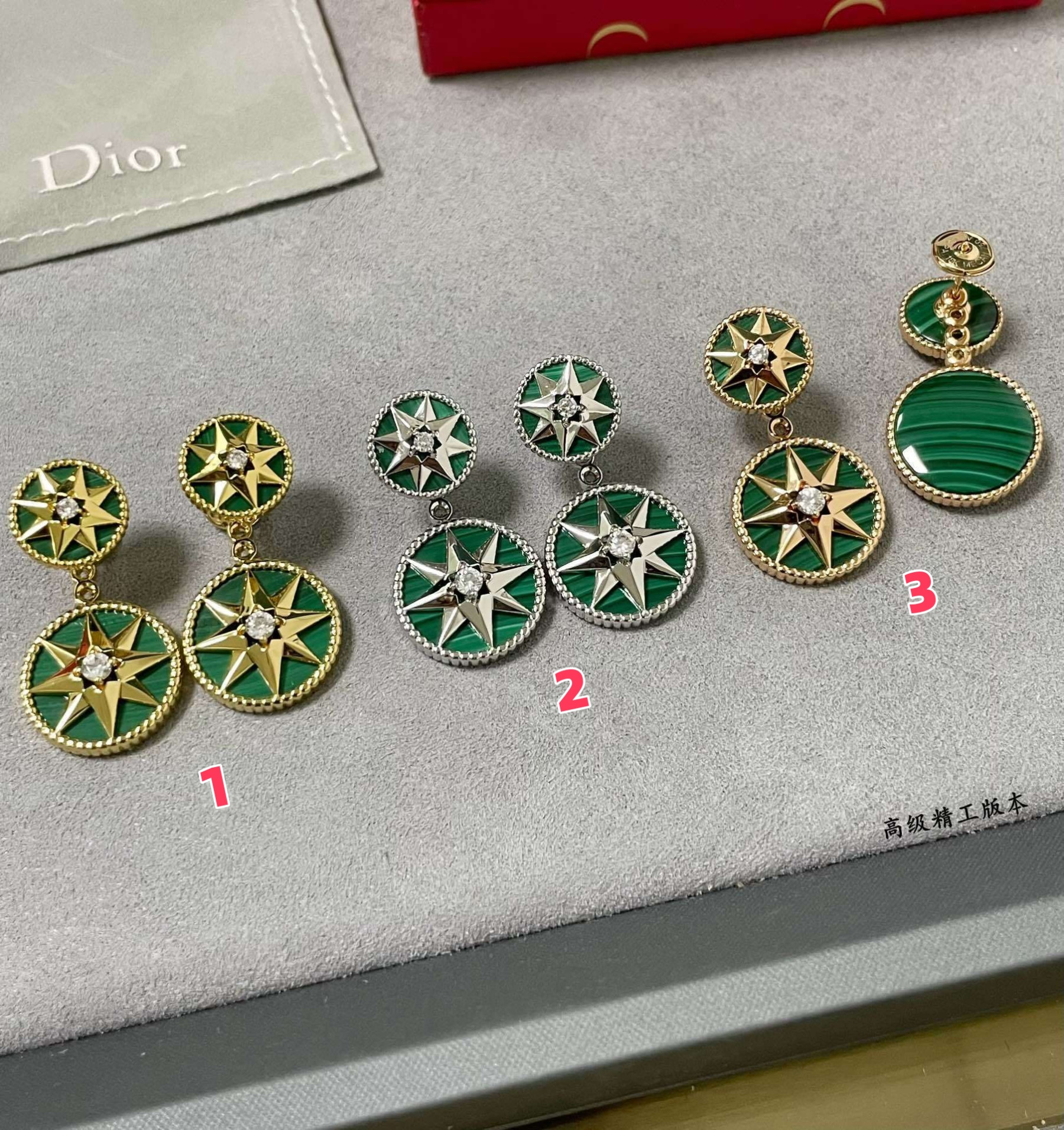 D10r rose des vents earrings