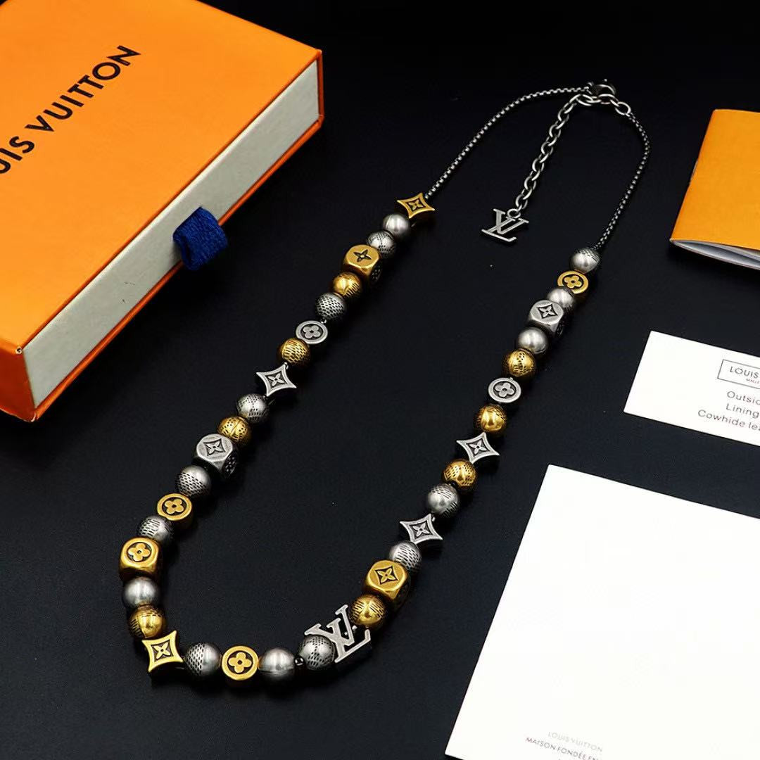 L0vis Vvtt0n Damier Party Necklace