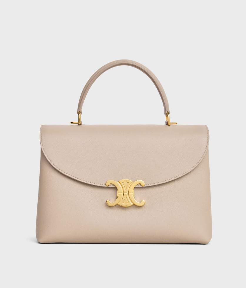 Ce1i*e Medium Nino Bag In S*pple Graind Calfskin 25x17.5x10cm