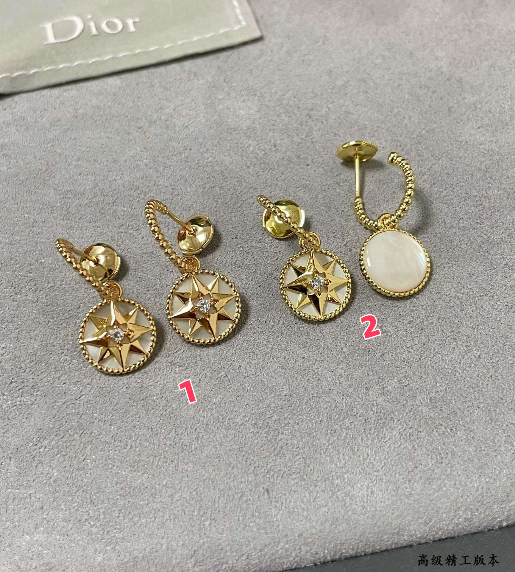 D10r rose des vents earrings