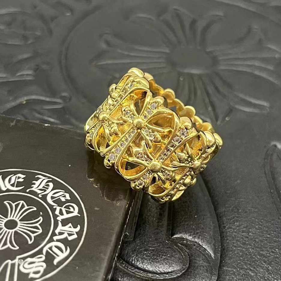 Ch*0me He**ts Cross Ring