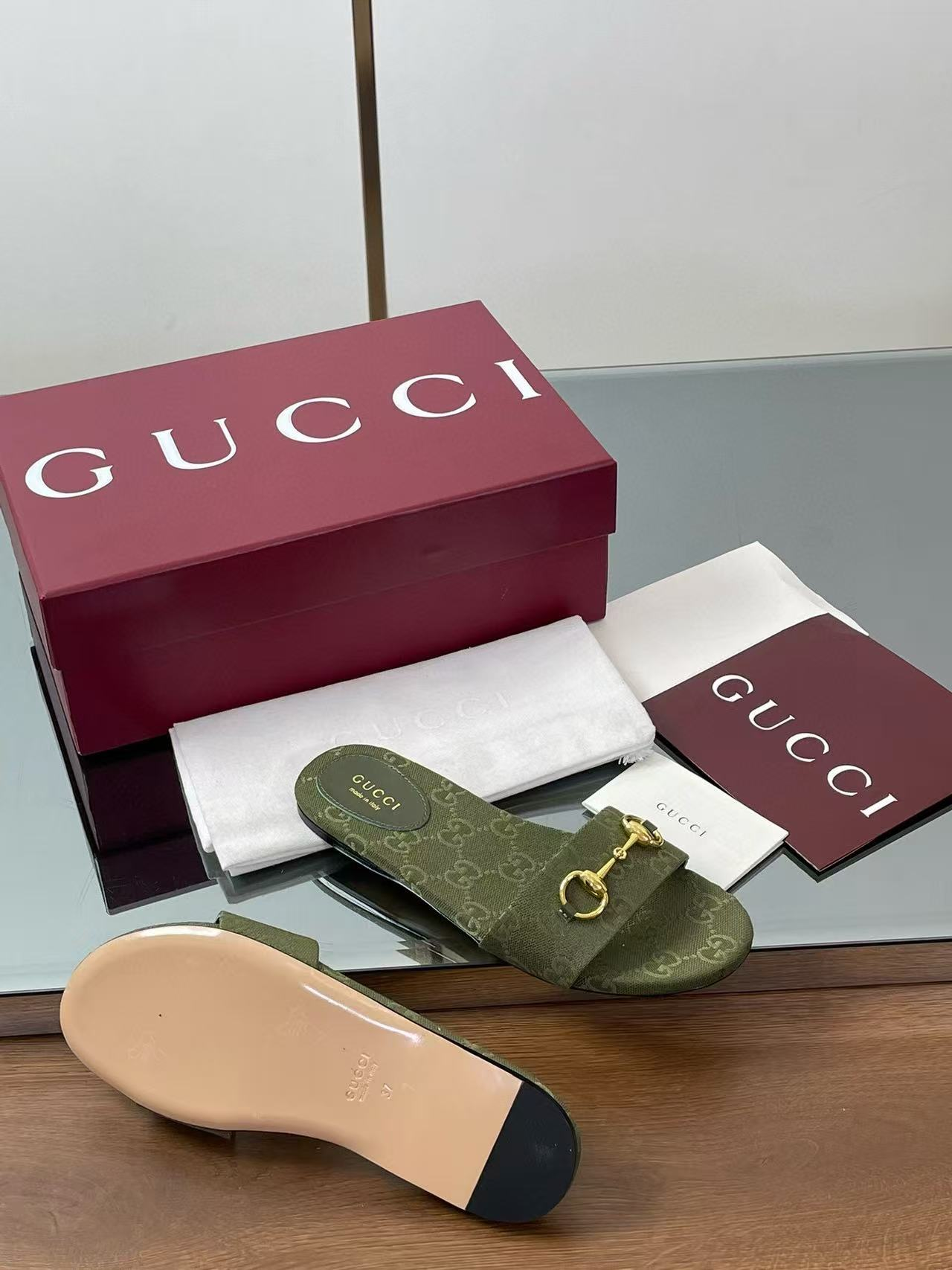 UA Gvc*1 slide sandal with Horsebit