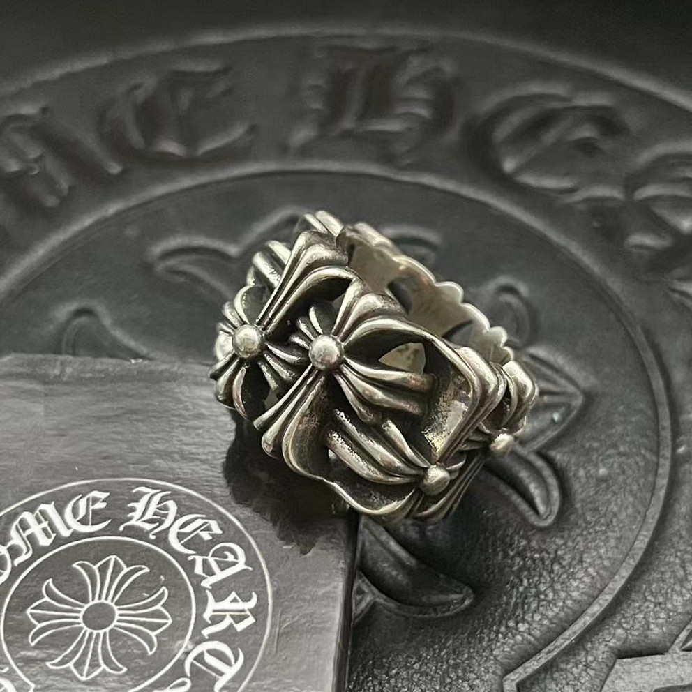 Ch*0me He**ts Cross Ring