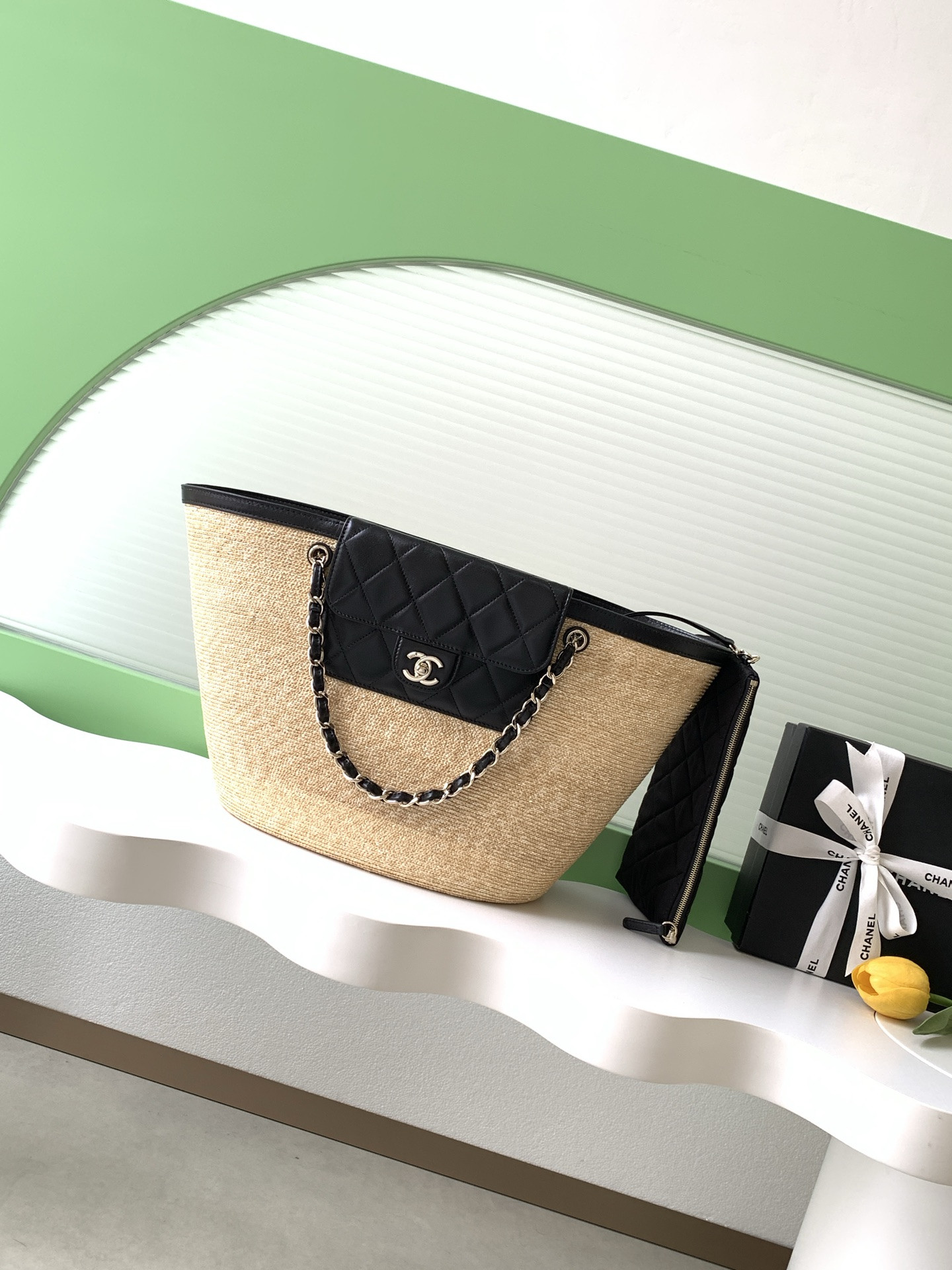 Ch**el shopping bag 26x54x18cm