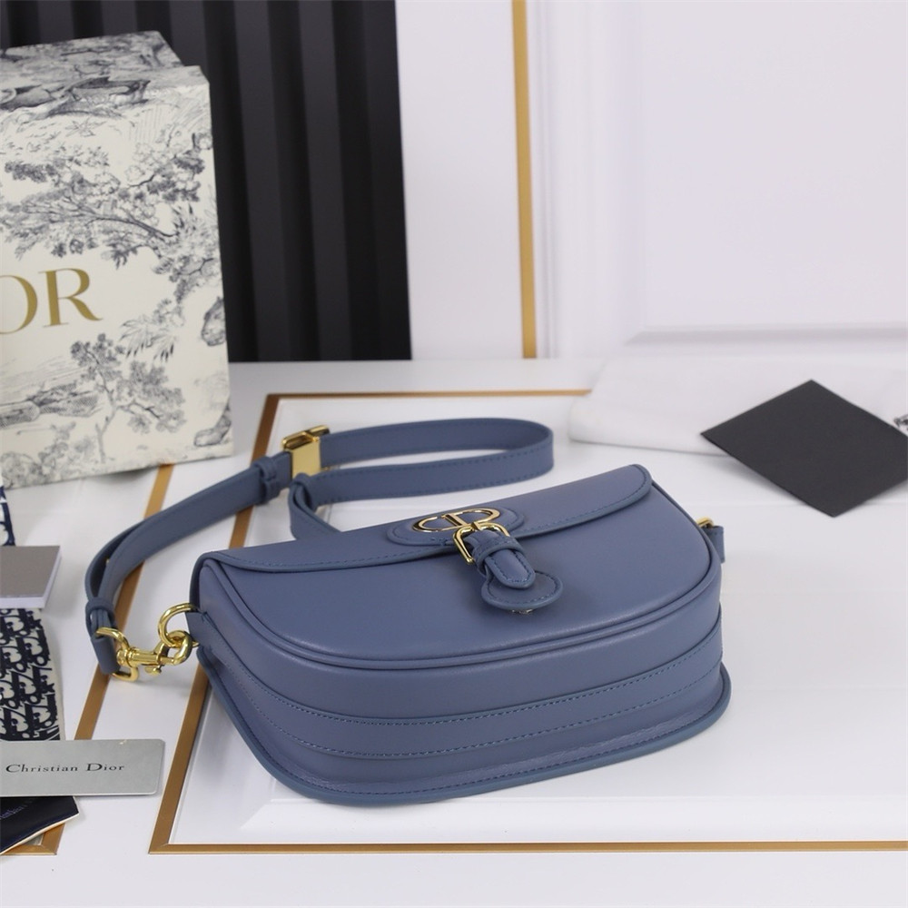 MEDIUM D10r BOBBY BAG Navy Box Calfskin