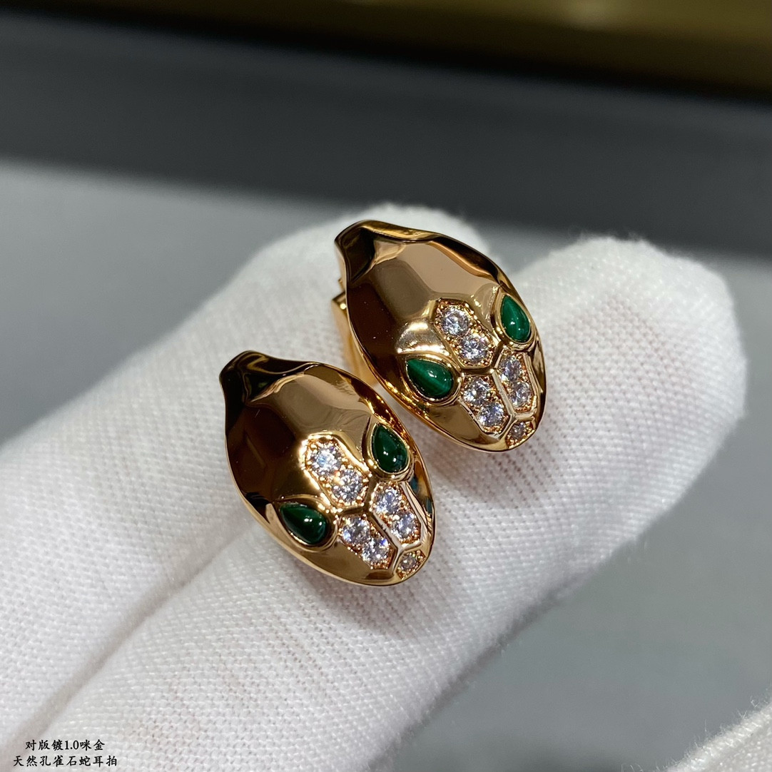 Bv1g*ai Bald Snake Earrings