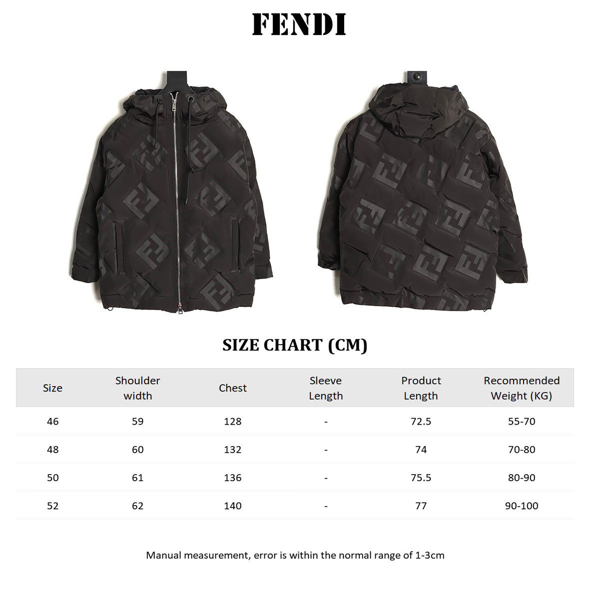 F**di Short Puffer jacket