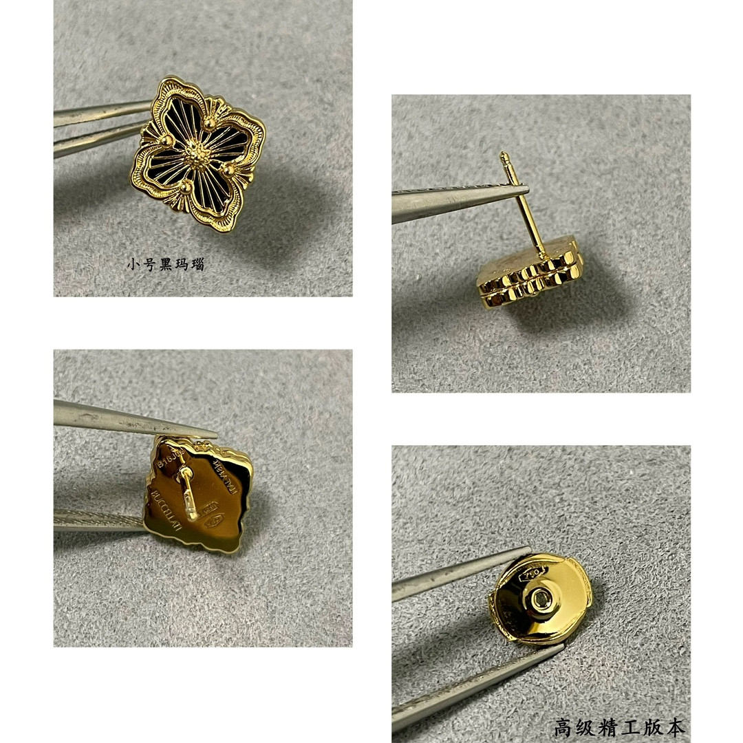 Buccellati Small Black Onyx Opéra Series Stud Earrings