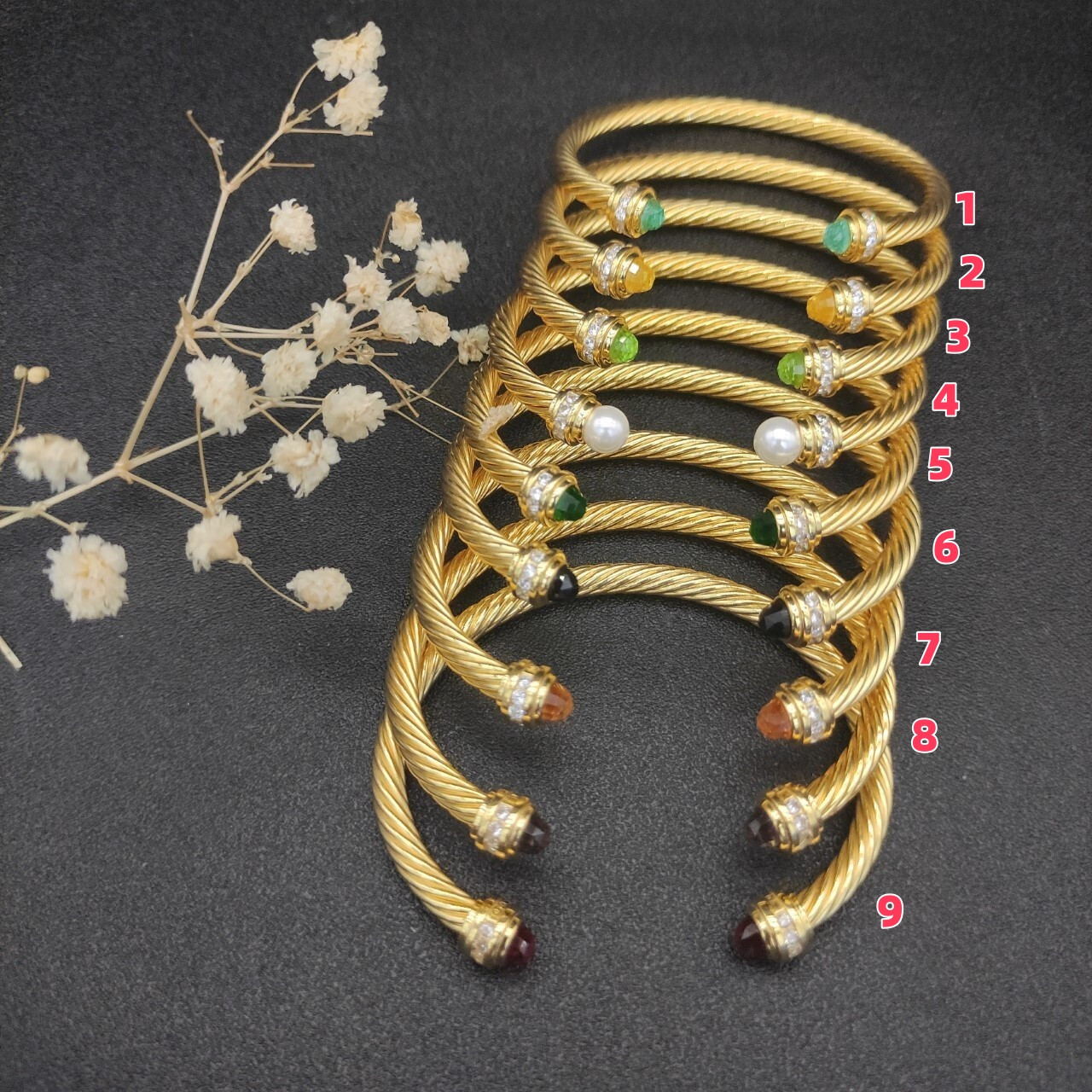 dau1d Yvrm*n 5mm wrap bracelet(wrist circumference 15-20cm)