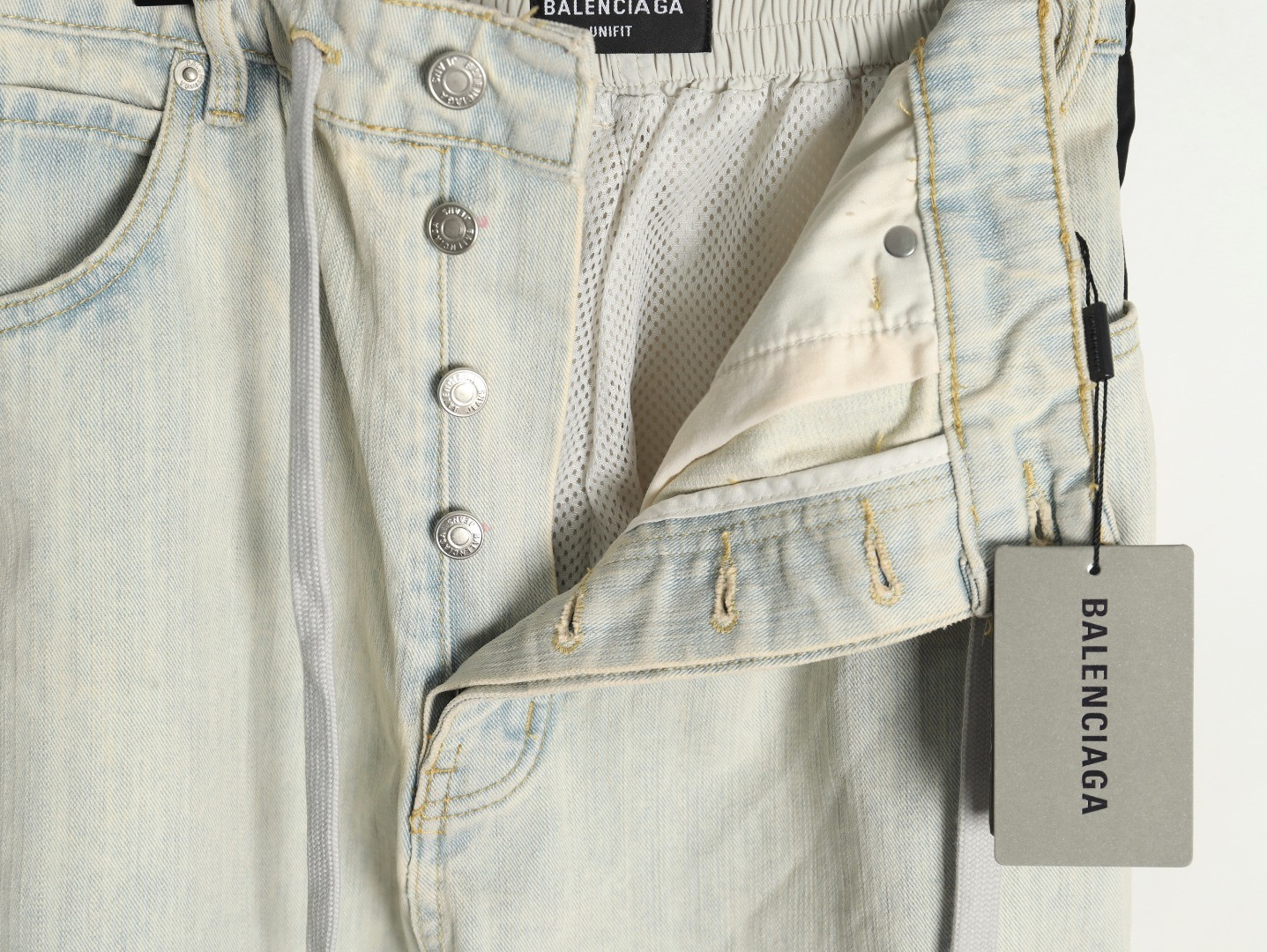Ba1en*iaga 25ss Patchwork Jeans