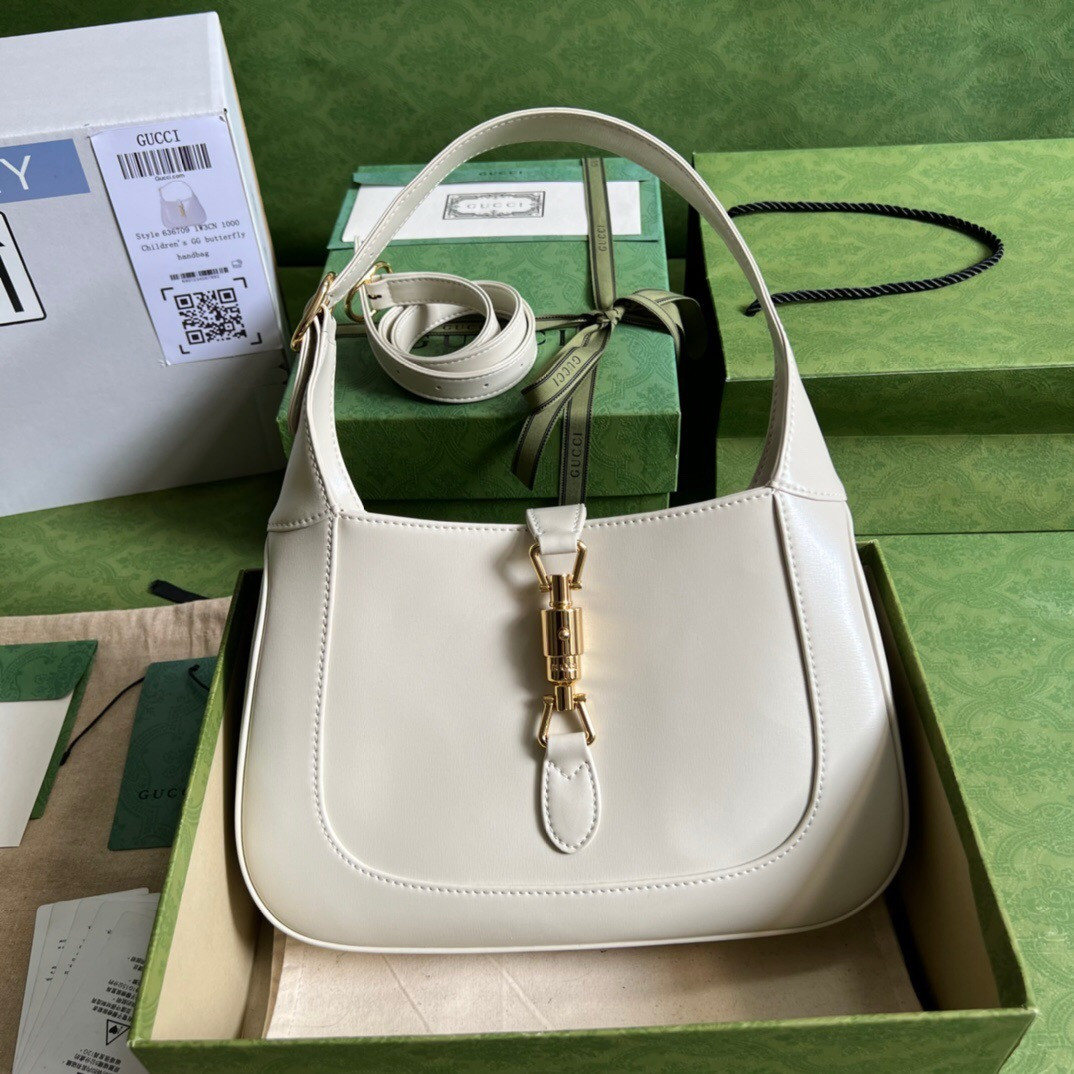 Gvc*1 JACKIE SMALL SHOULDER BAG Ivory 10.8"W x 7.5"H x 1.6"D