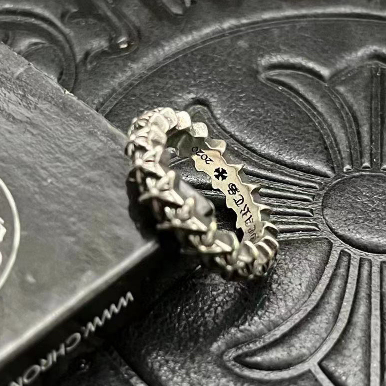Ch*0me He**ts Pentagram Ring