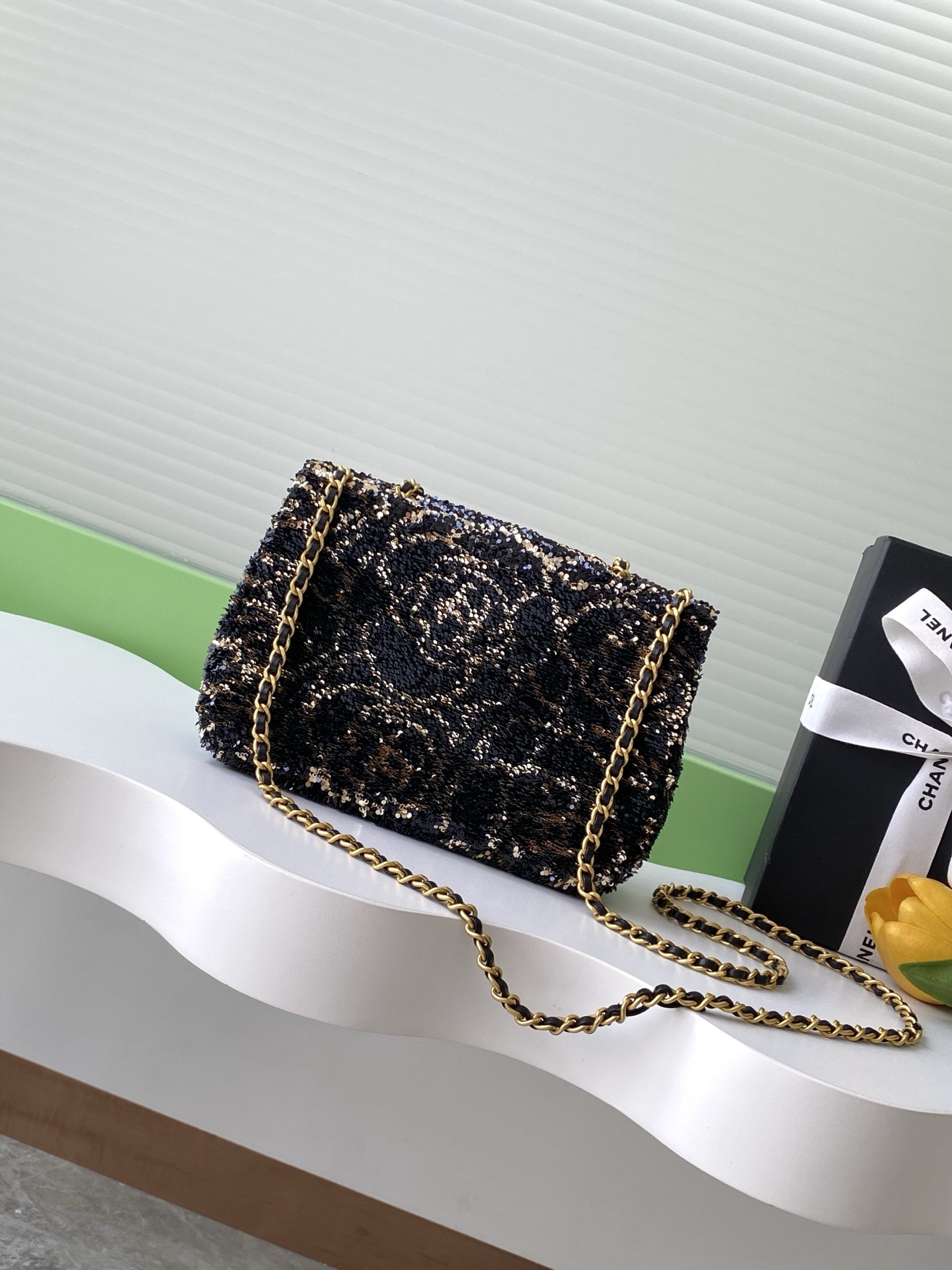 Ch**el Flap Bag 14x21x8cm