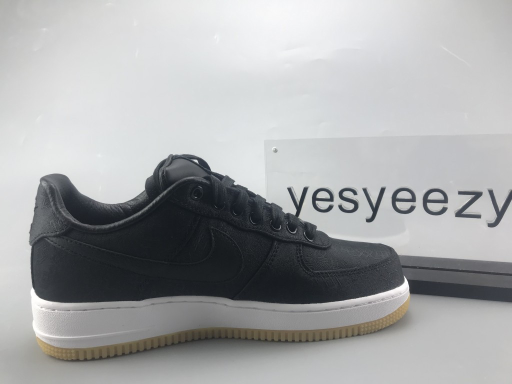 UA NIKE FRAGMENT DESIGN X CLOT X AIR FORCE 1 "BLACK SILK"