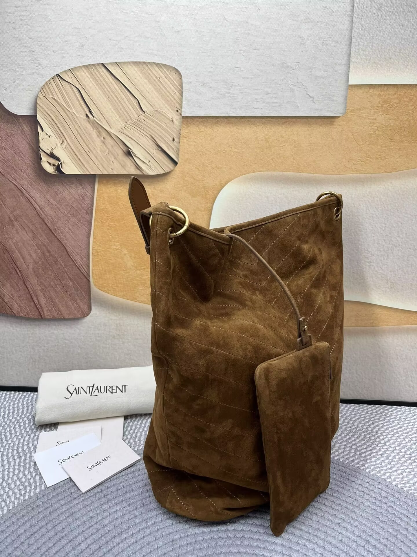Y51 NIKI S*pple Bucket In Suede 33x16x40cm