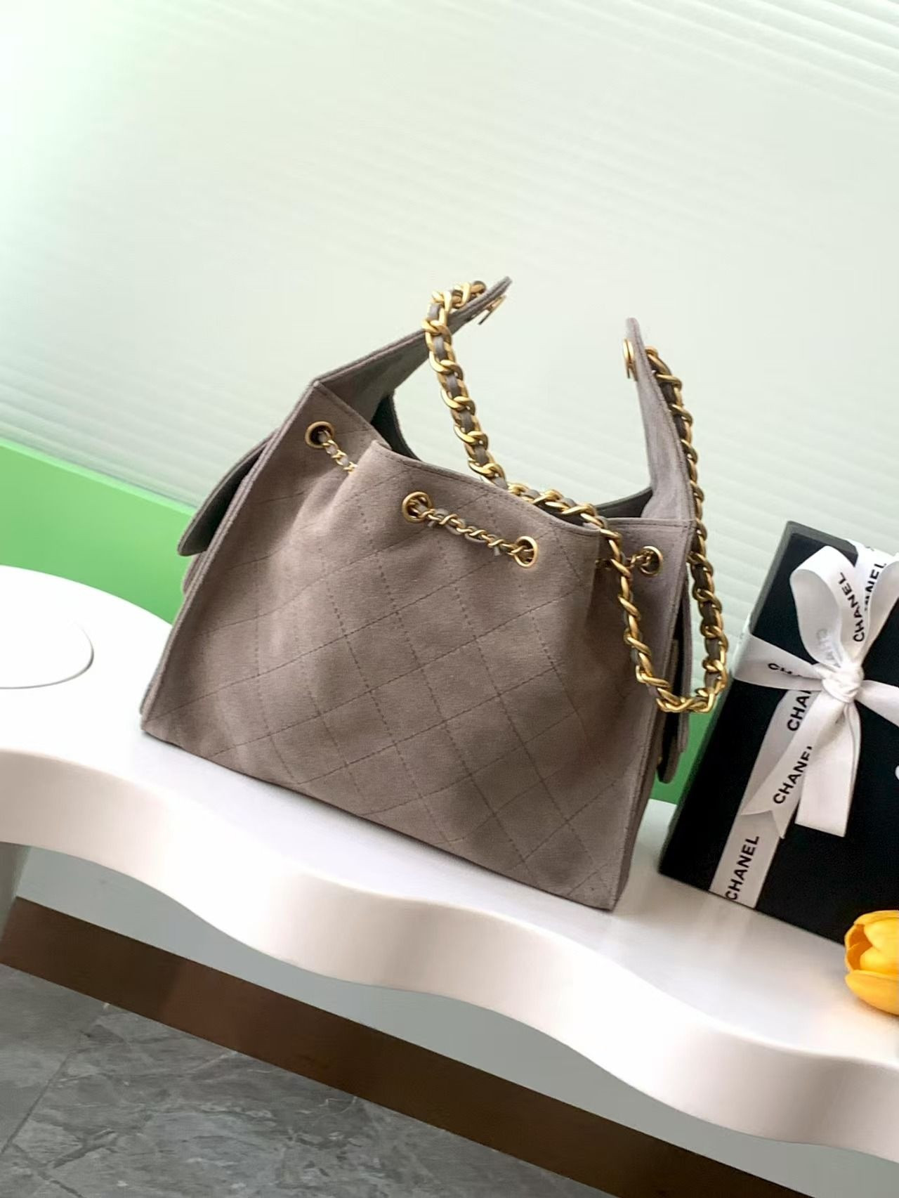 Ch**el 25C Bucket Bag 26x30x14cm
