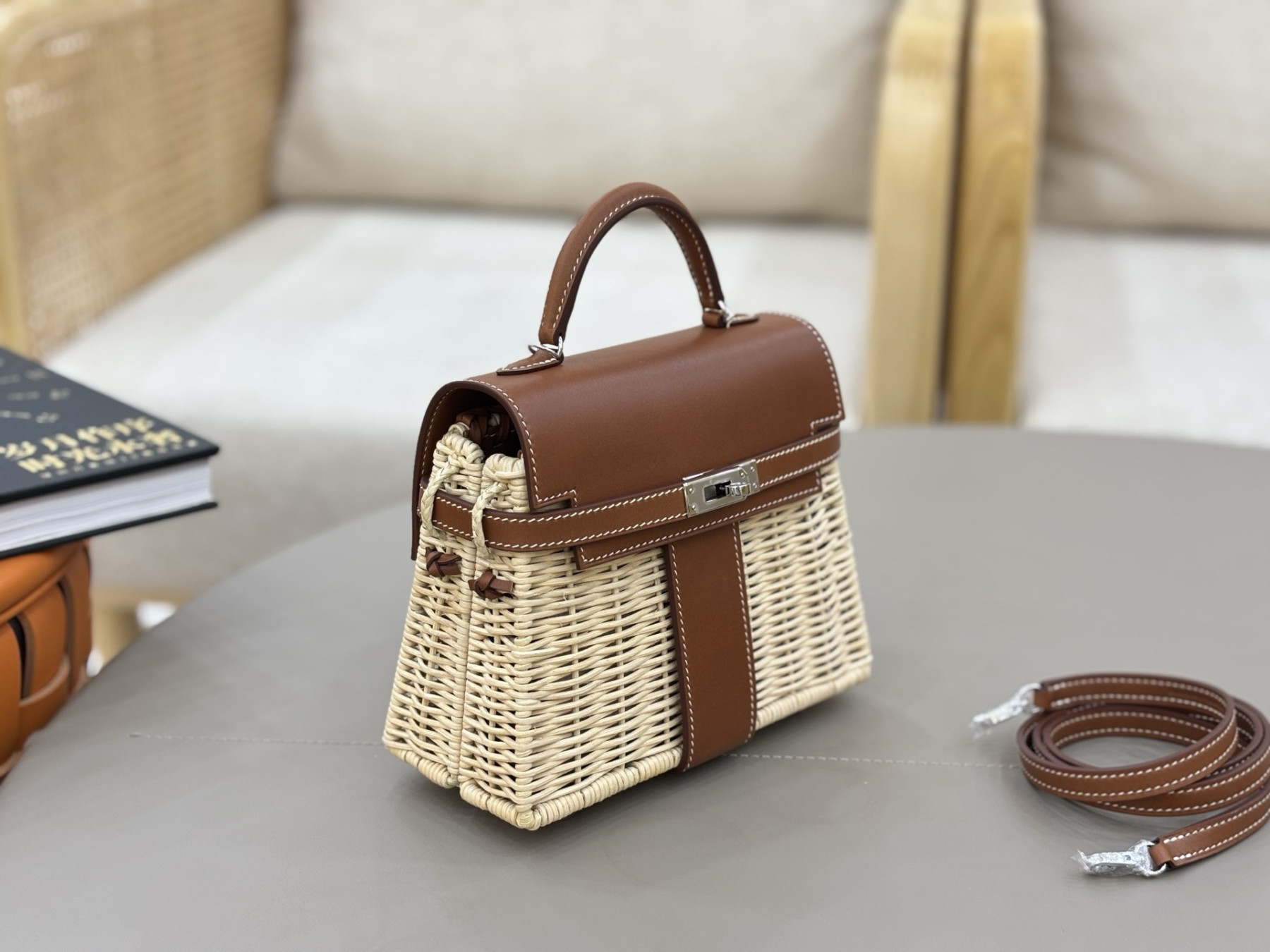 H**me5 Kelly Mini Picnic Handbag 20cm