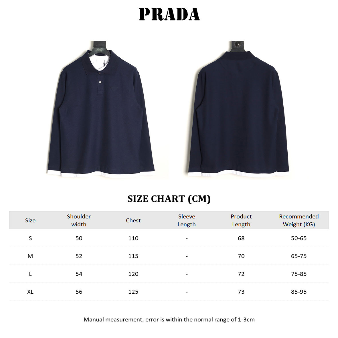 Pra*a Long-sleeved Polo Shirt