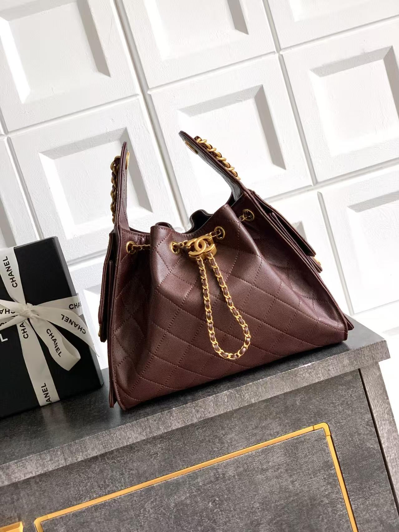Ch**el 25C Bucket Bag 26x30x14cm