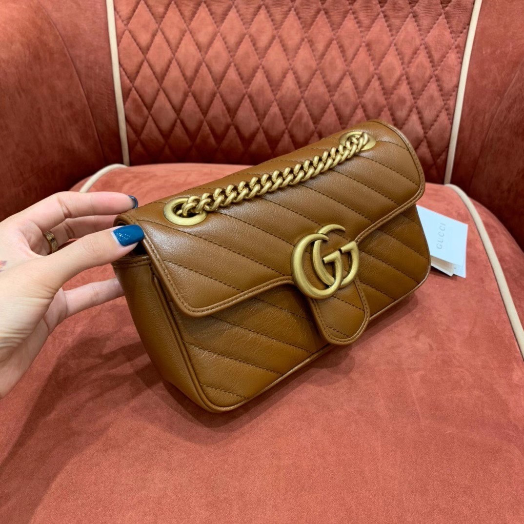 Gvc*1 GG Marmont mini matelasse shoulder bag 22cm