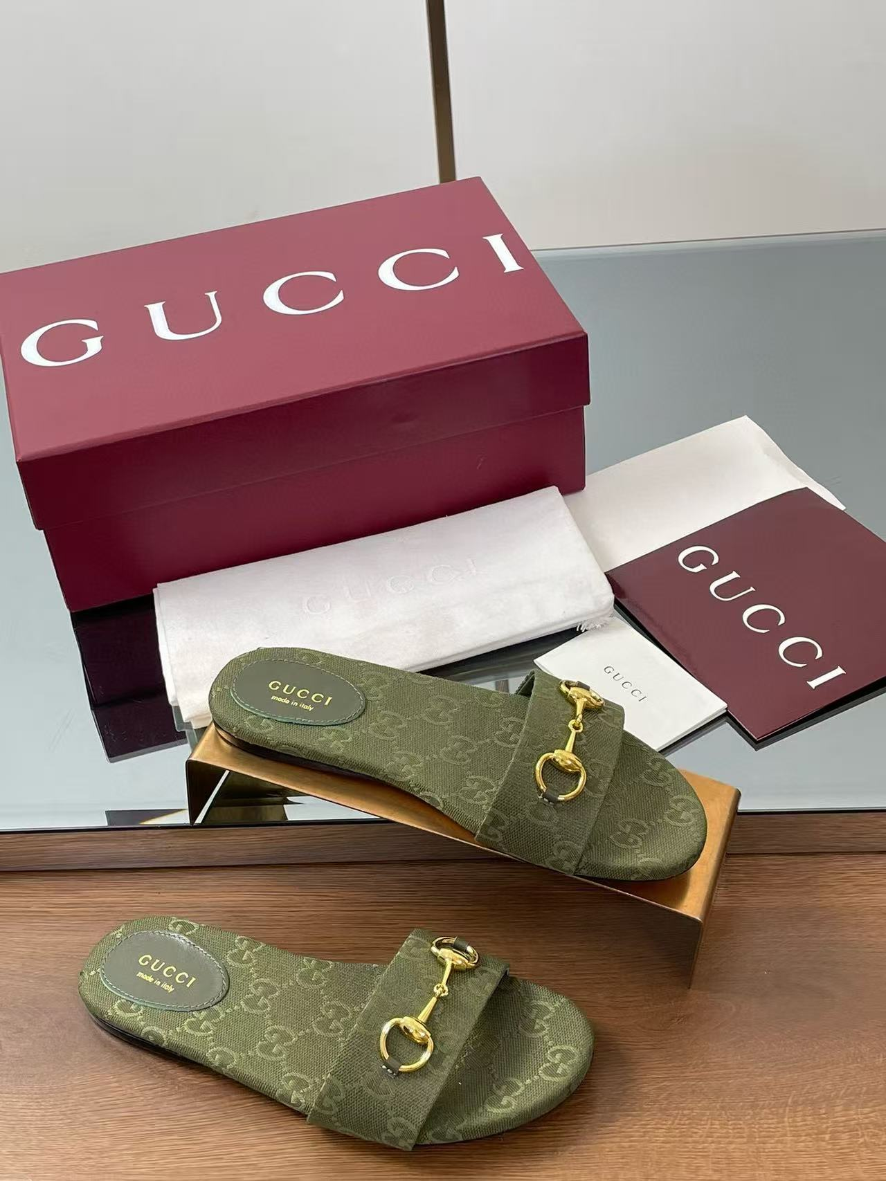 UA Gvc*1 slide sandal with Horsebit