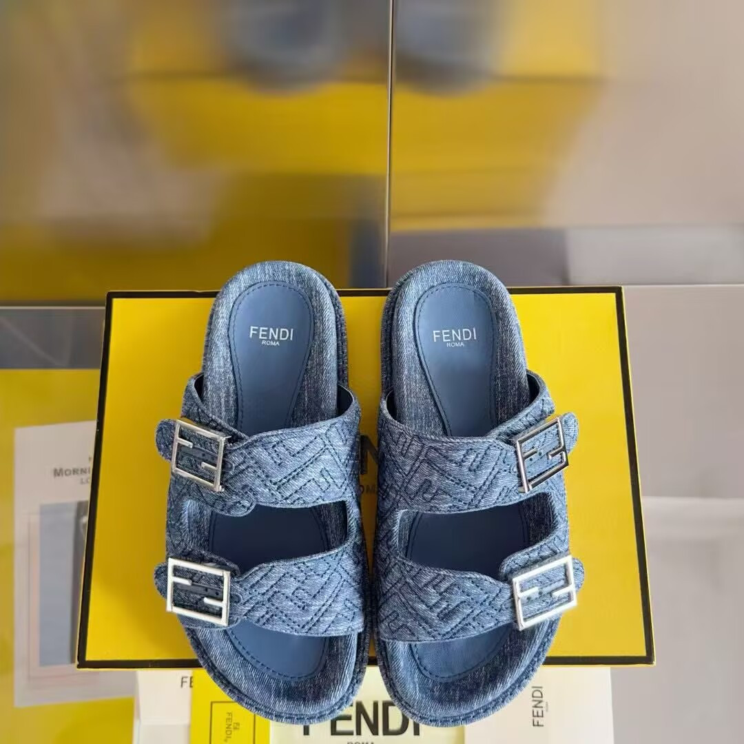 UA F**di Feel Blue De*1m Slides