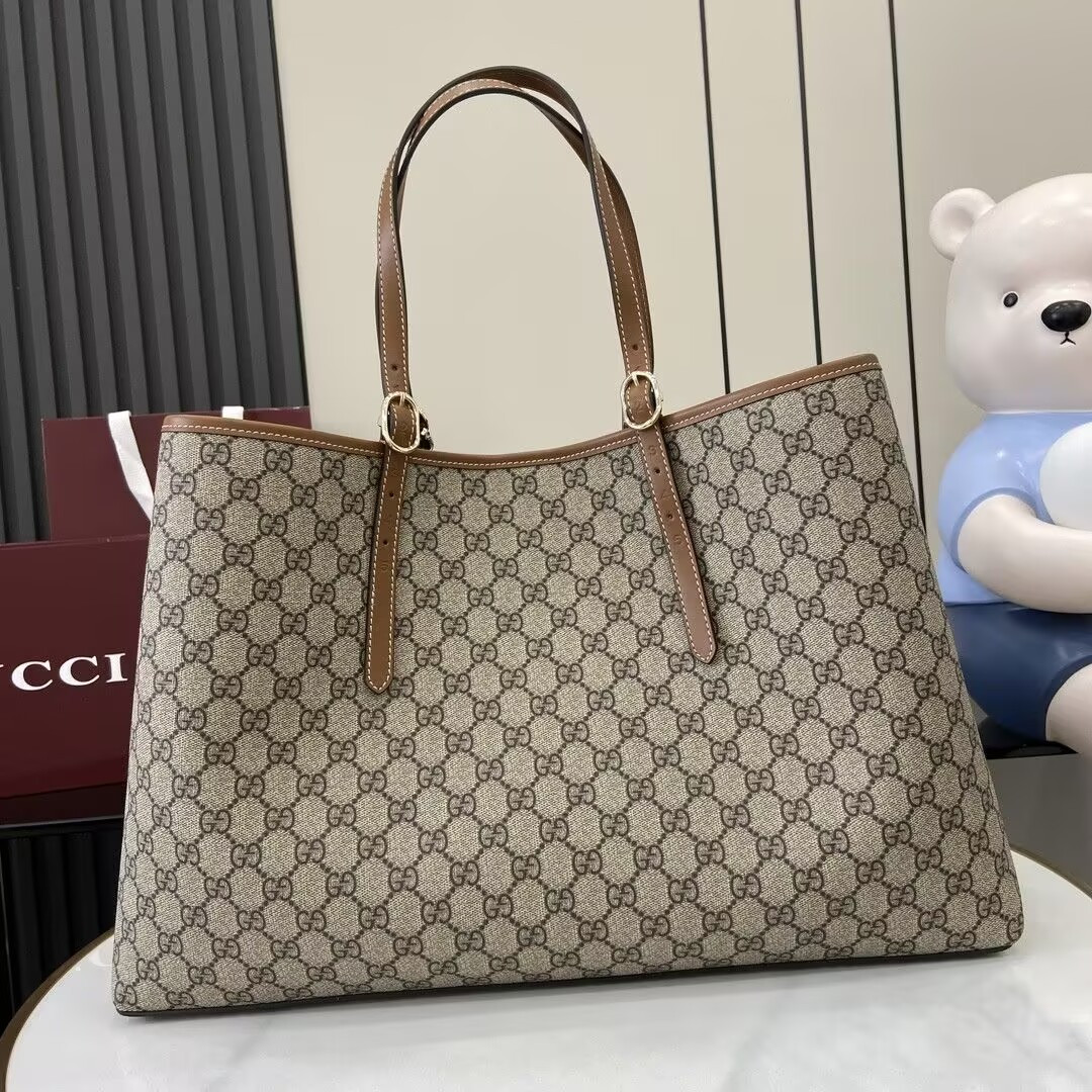 Gvc*1 GG Emblem Maxi Tote Bag 45.5x30x16cm (Without Original Box)