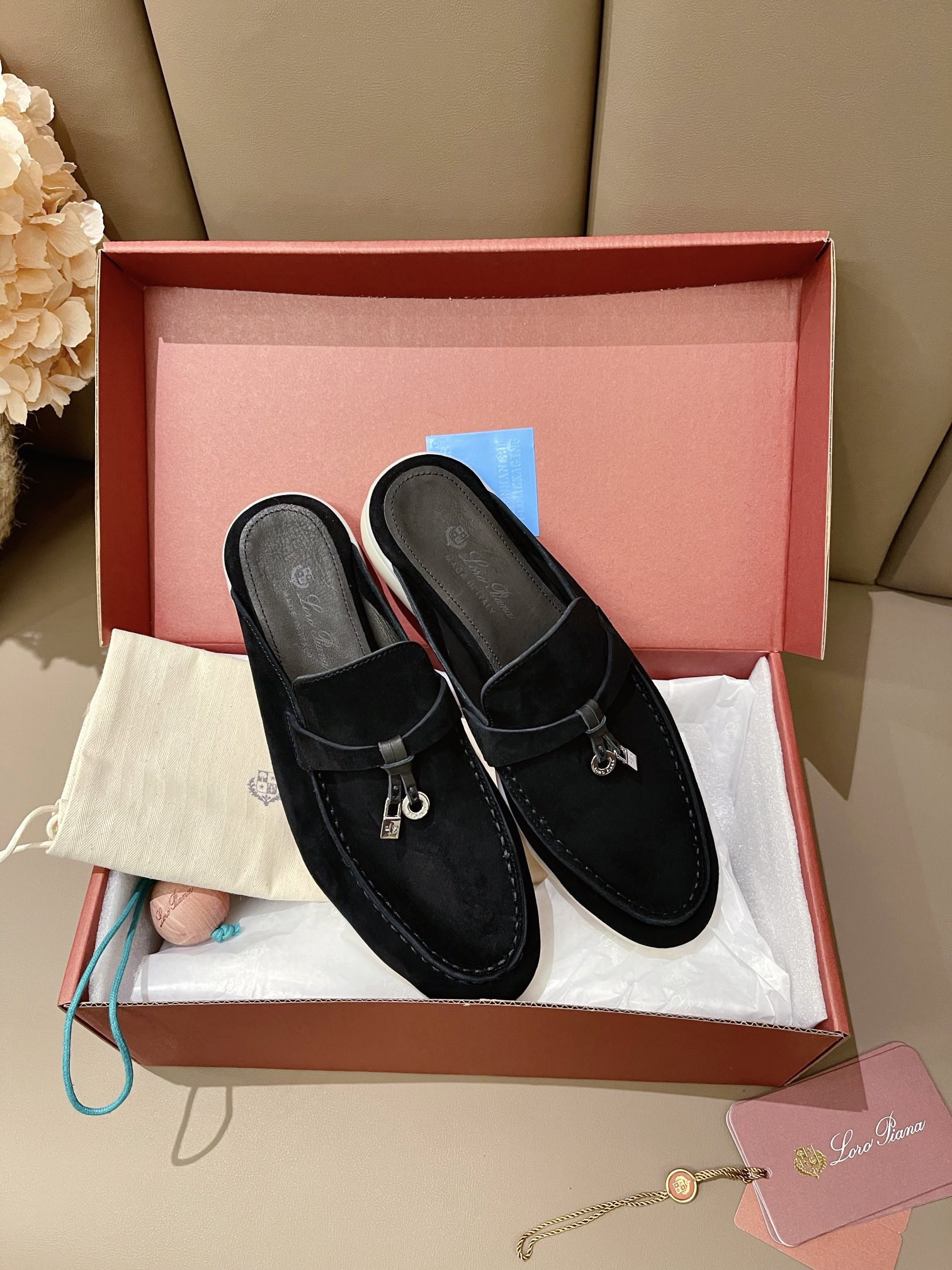 UA L0r0 P1ana Babouche Charms Walk Loafers