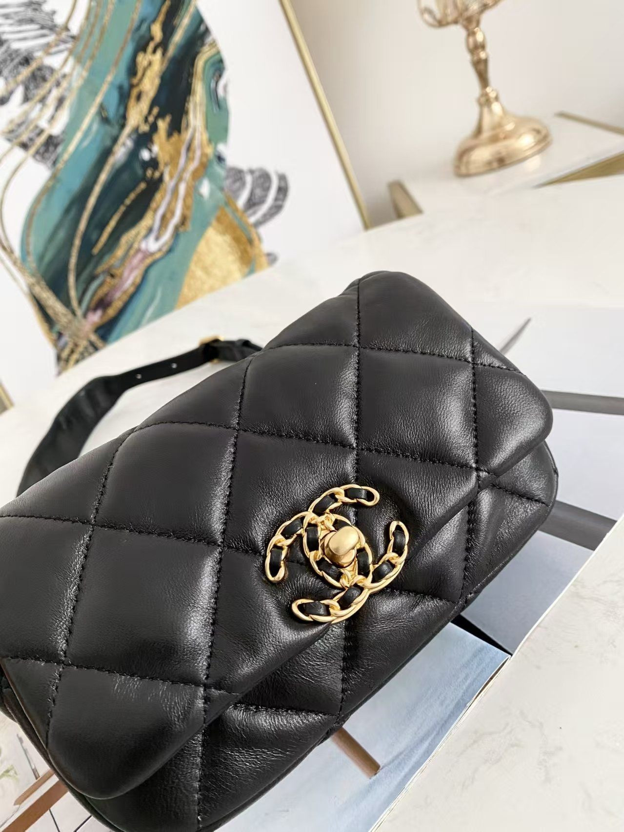 Ch**el 19 Belt Bag 20x10x5.5cm