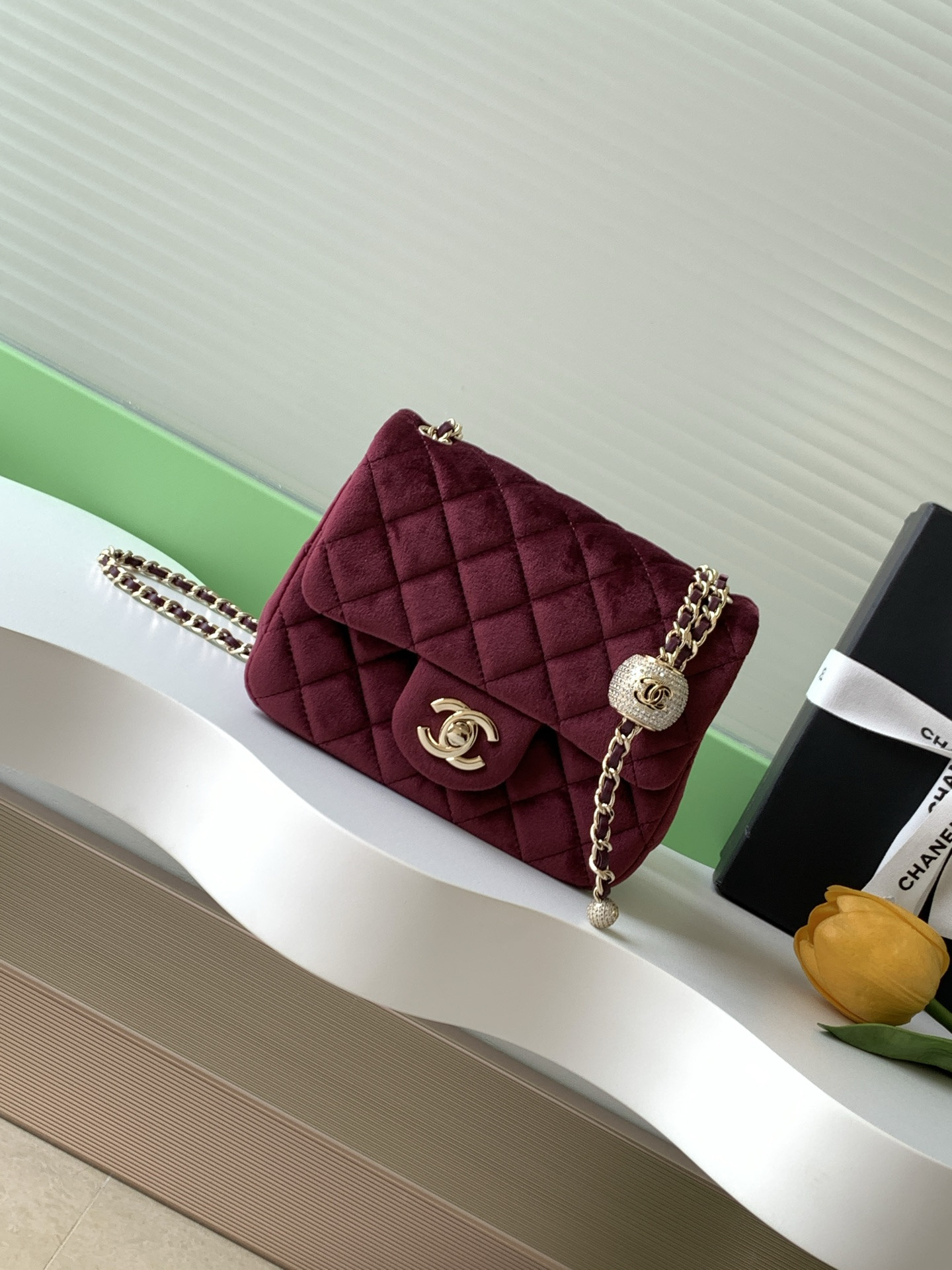 Ch**el MINI FLAP BAG 13x18x7cm