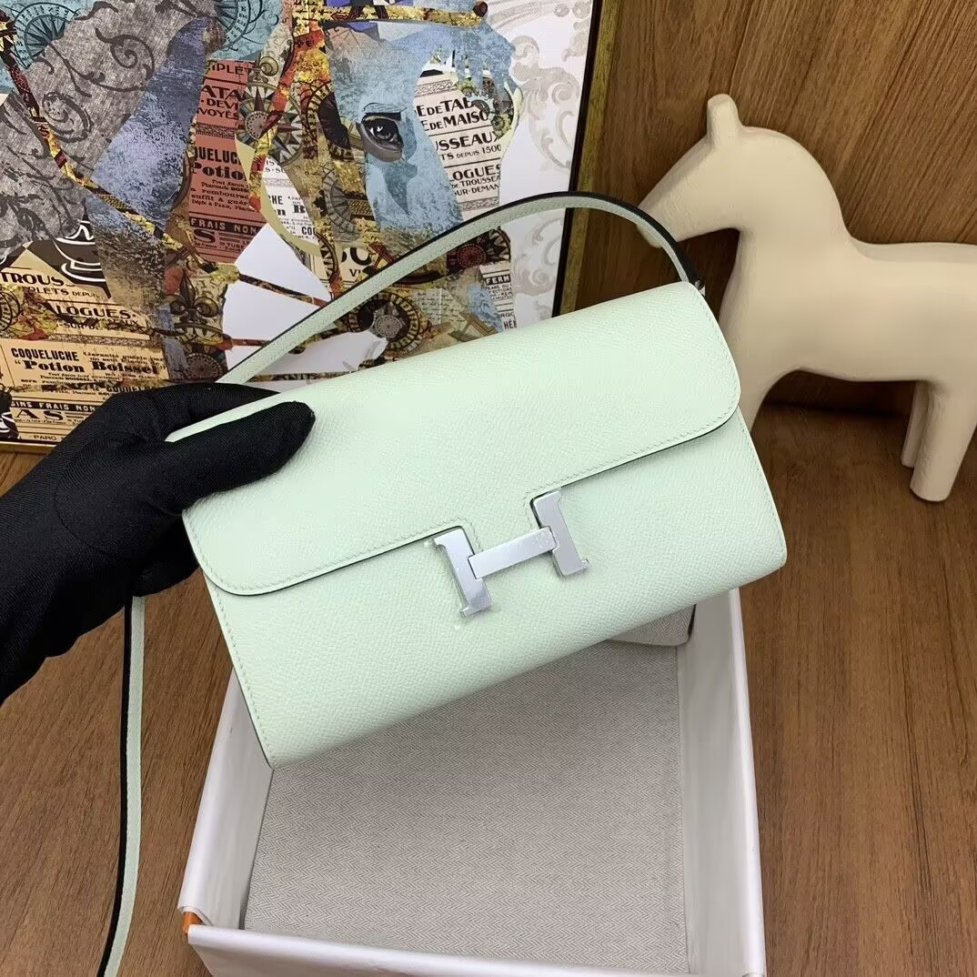 H**me5 Constance To Go wallet In Vert Peppermint 20.5x2x13cm