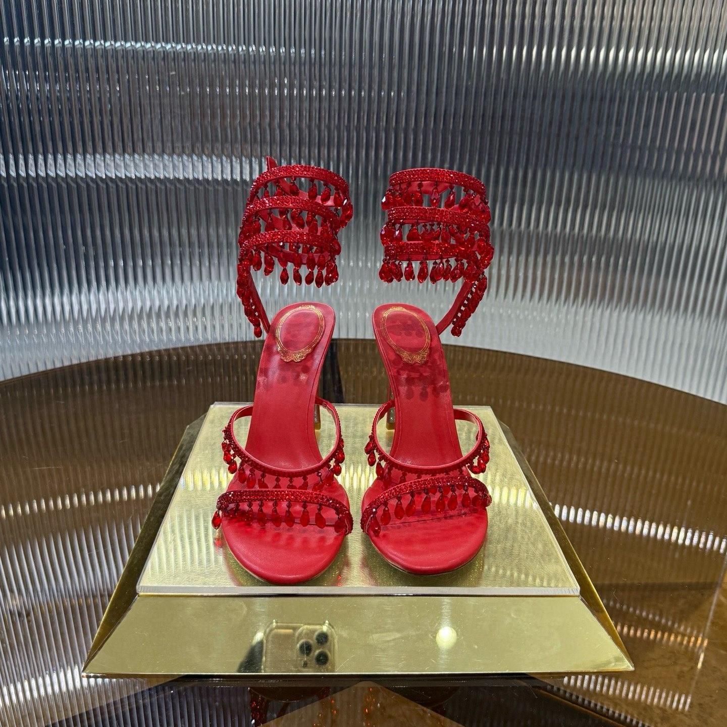 UA RENÉ CAOVILLA CHANDELIER SANDAL 95mm