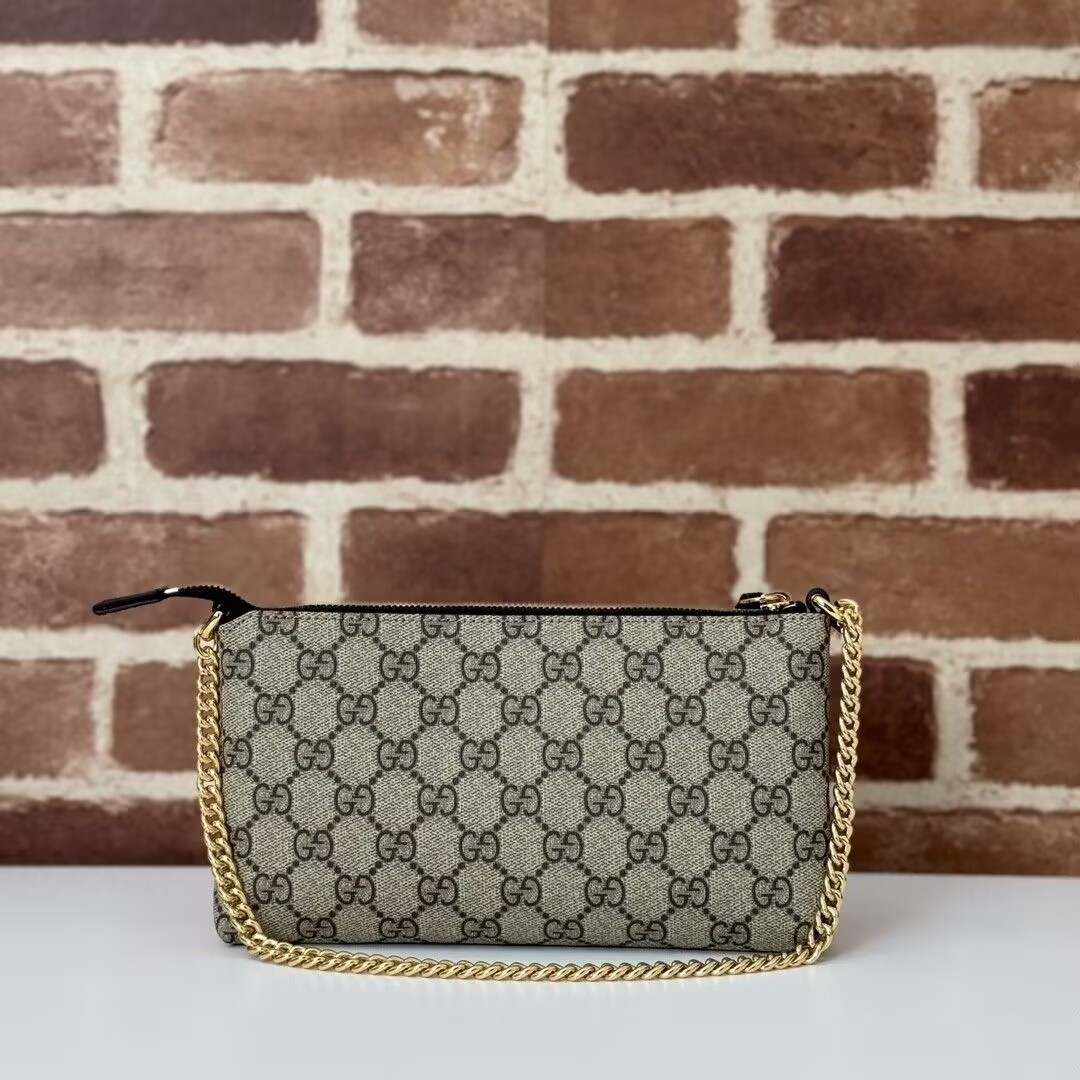 Gvc*1 Chain Wristlet Wallet GG Coated Canvas 22.5x13x2.5cm