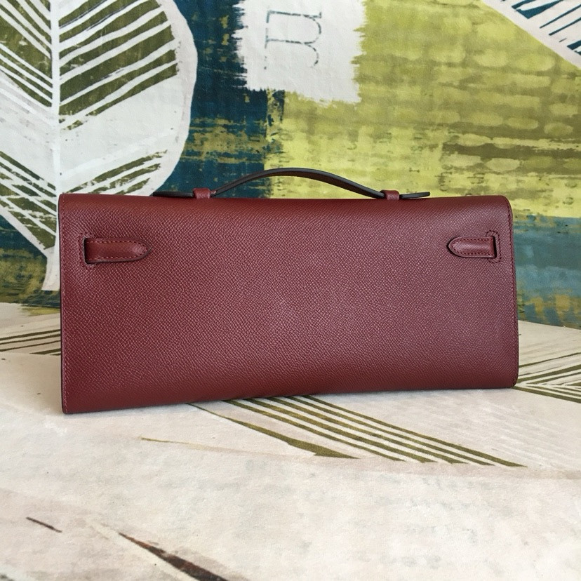 H**me5 Kelly Cut 31cm Epsom Leather Gold