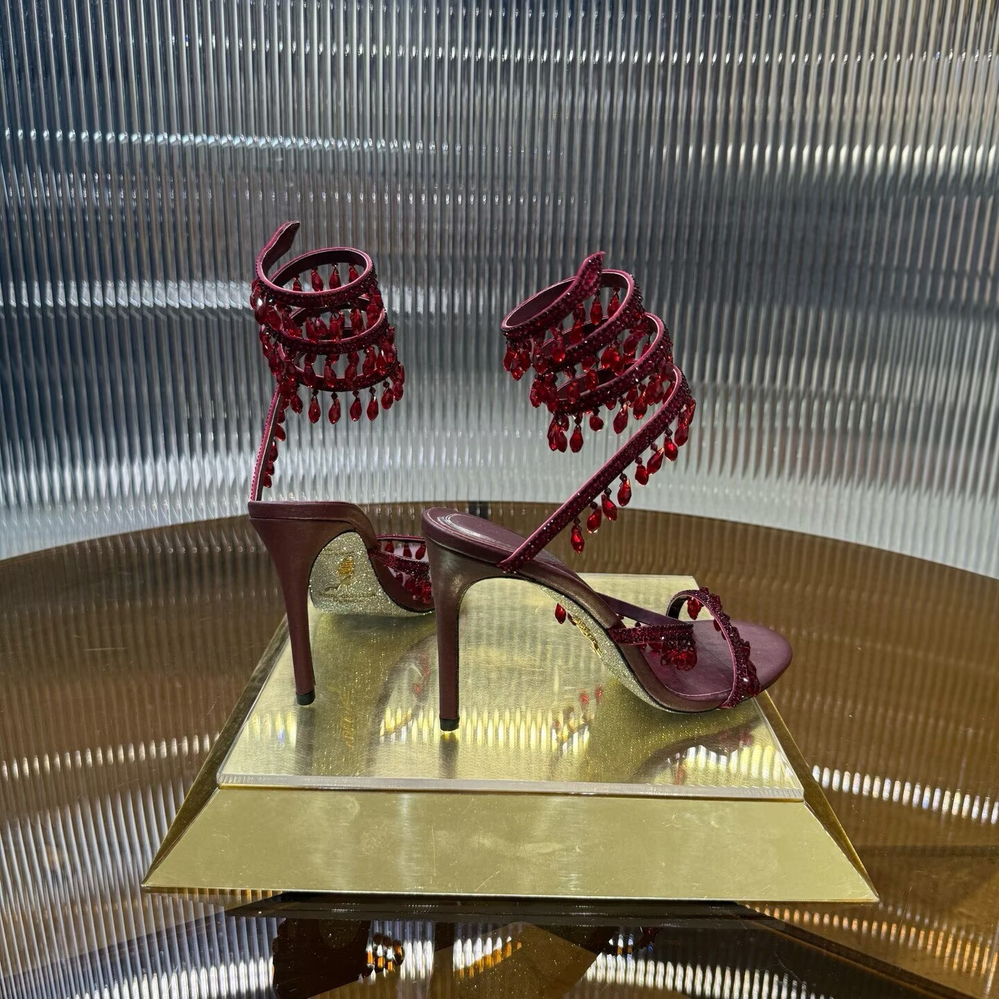 UA RENÉ CAOVILLA CHANDELIER SANDAL 95mm