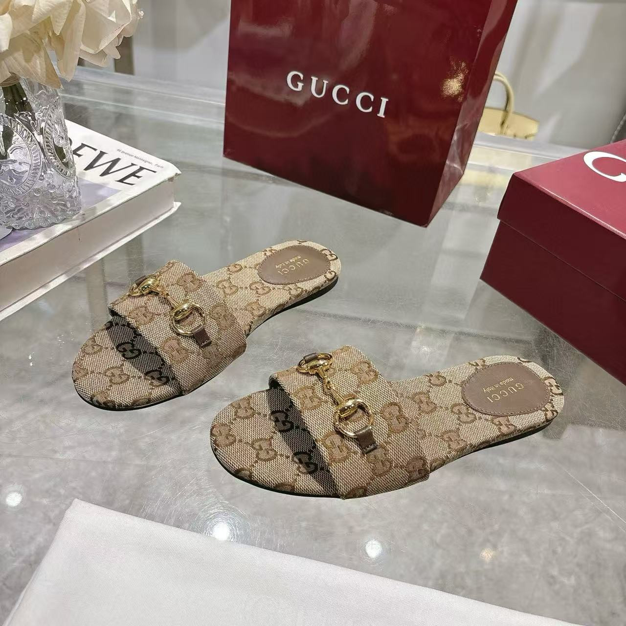 UA Gvc*1 GG Canvas Siaga Slide Sandals